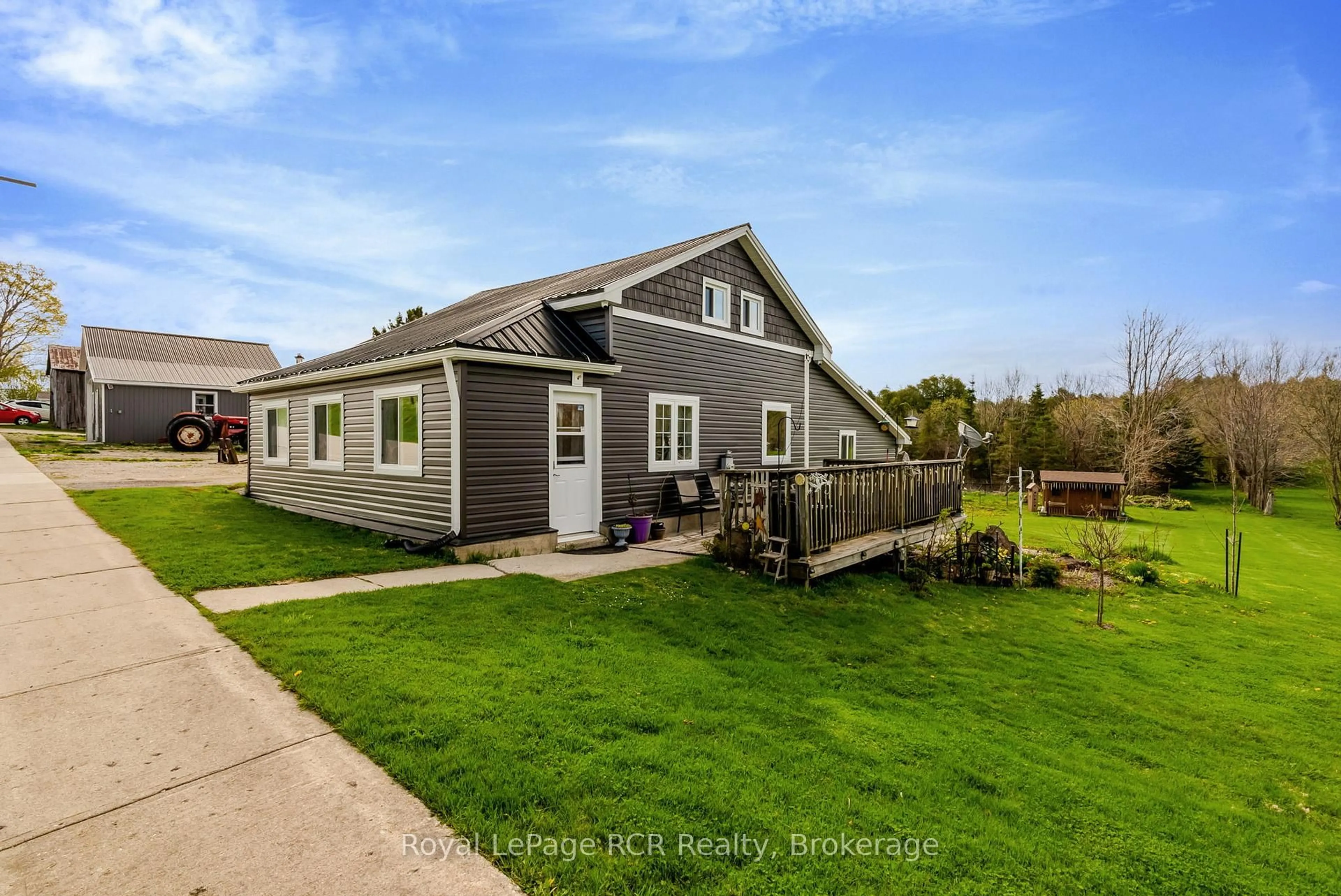 Home with vinyl exterior material, street for 181 Council Rd, South Bruce Ontario N0G 1W0