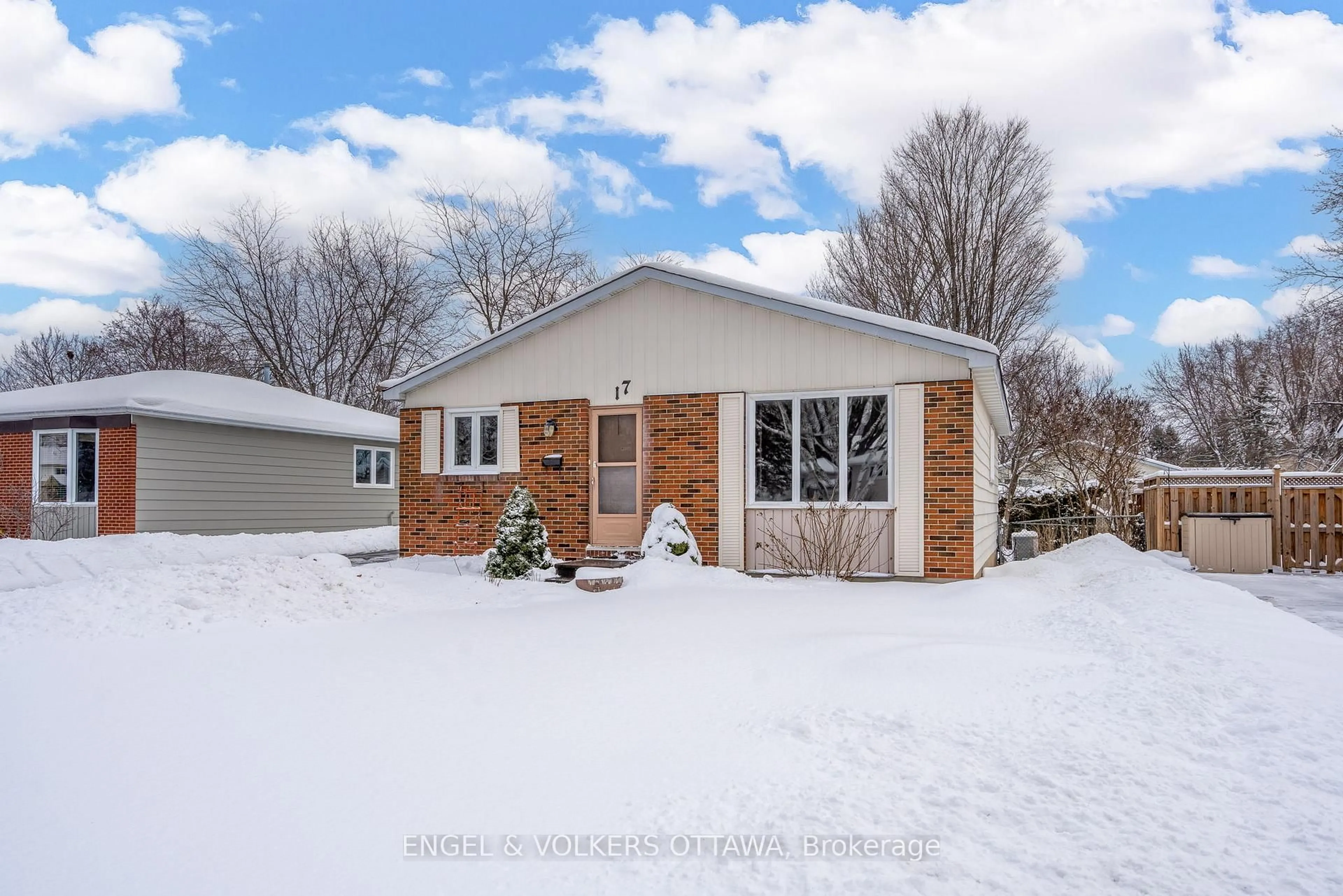 Home with brick exterior material, street for 17 Ballantrae Way, Ottawa Ontario K2L 1N3