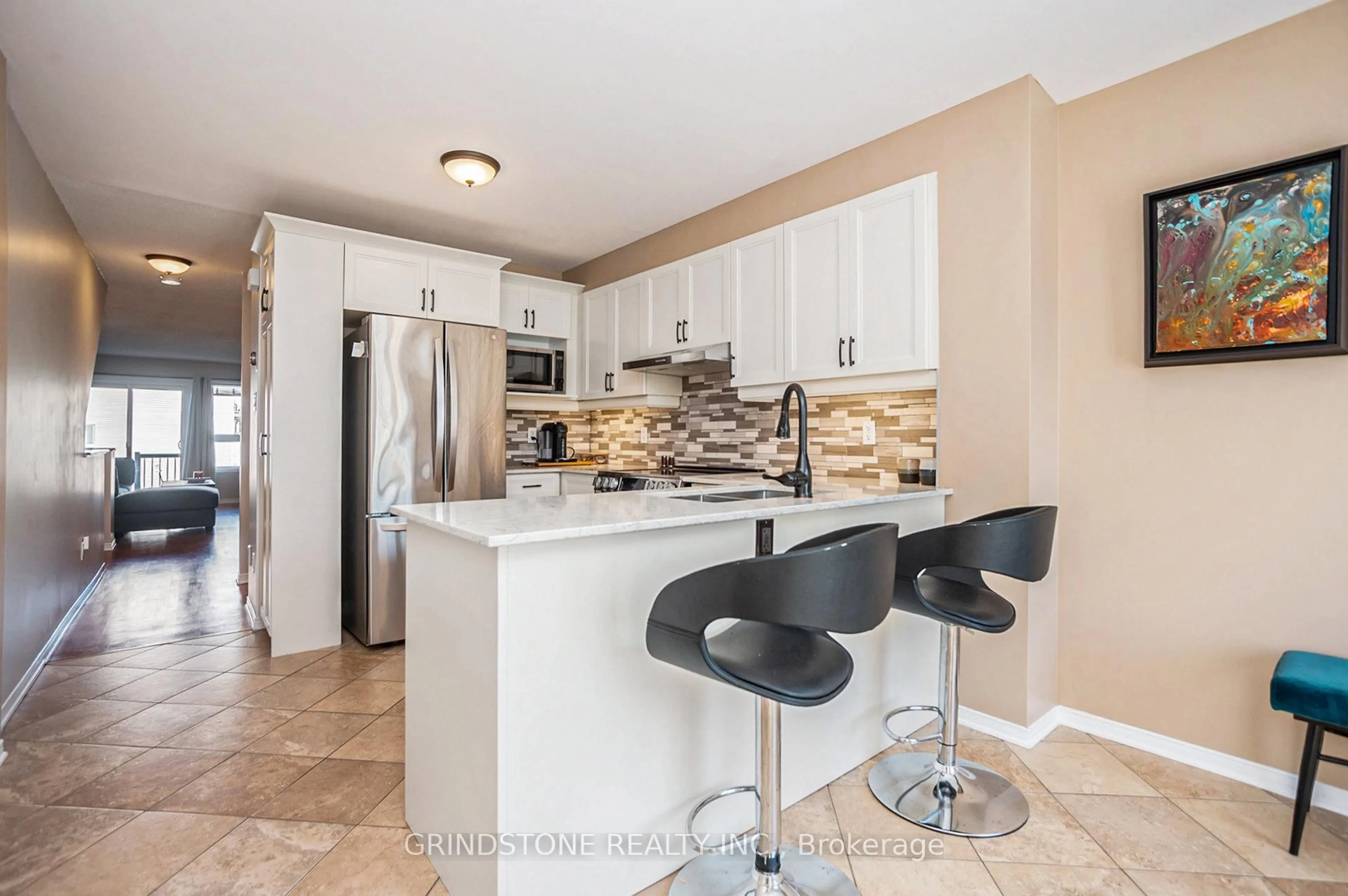 Open concept kitchen, ceramic/tile floor for 904 Longfields Dr, Ottawa Ontario K2J 5K6