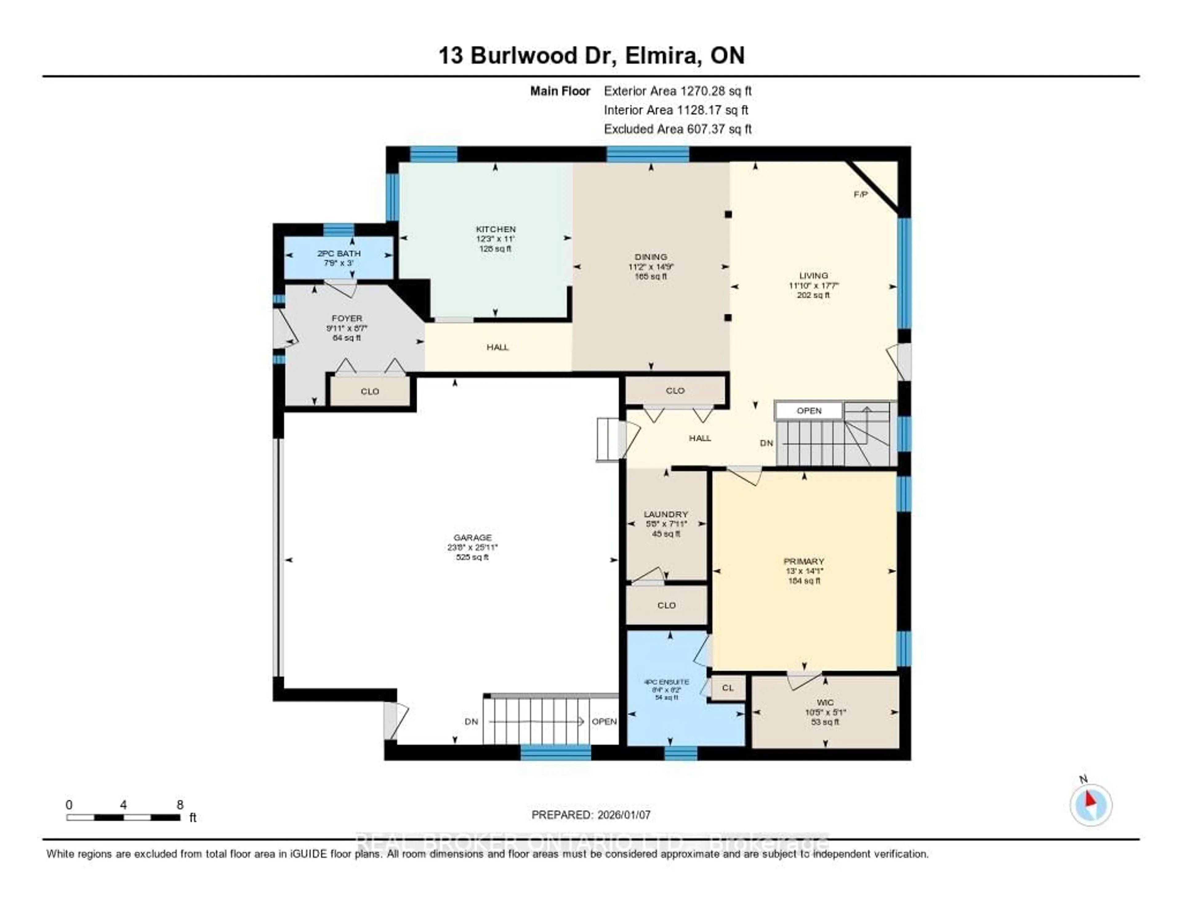 Floor plan for 13 Burlwood Dr, Woolwich Ontario N3B 3L2