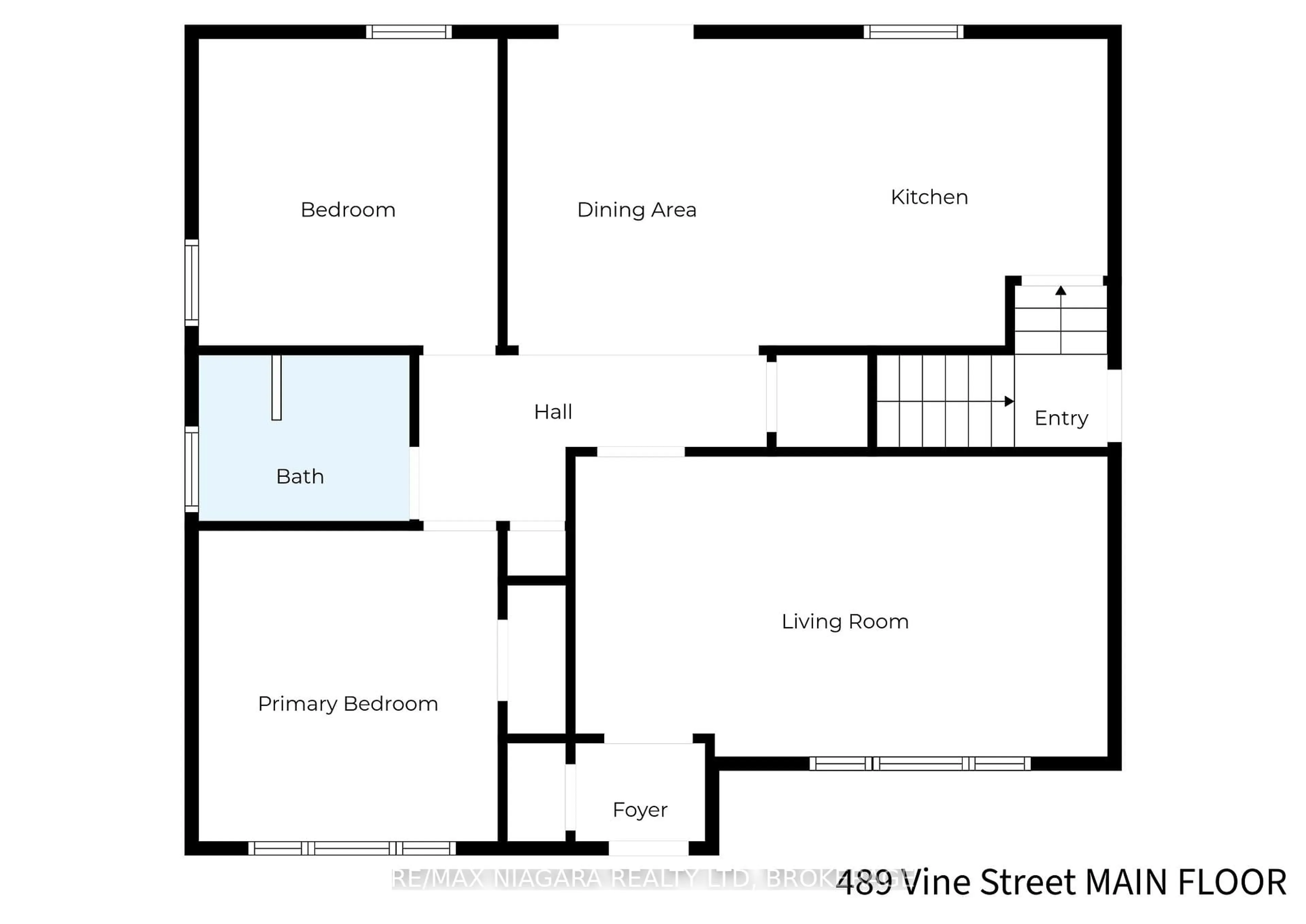 Floor plan for 489 Vine St, St. Catharines Ontario L2M 3T2
