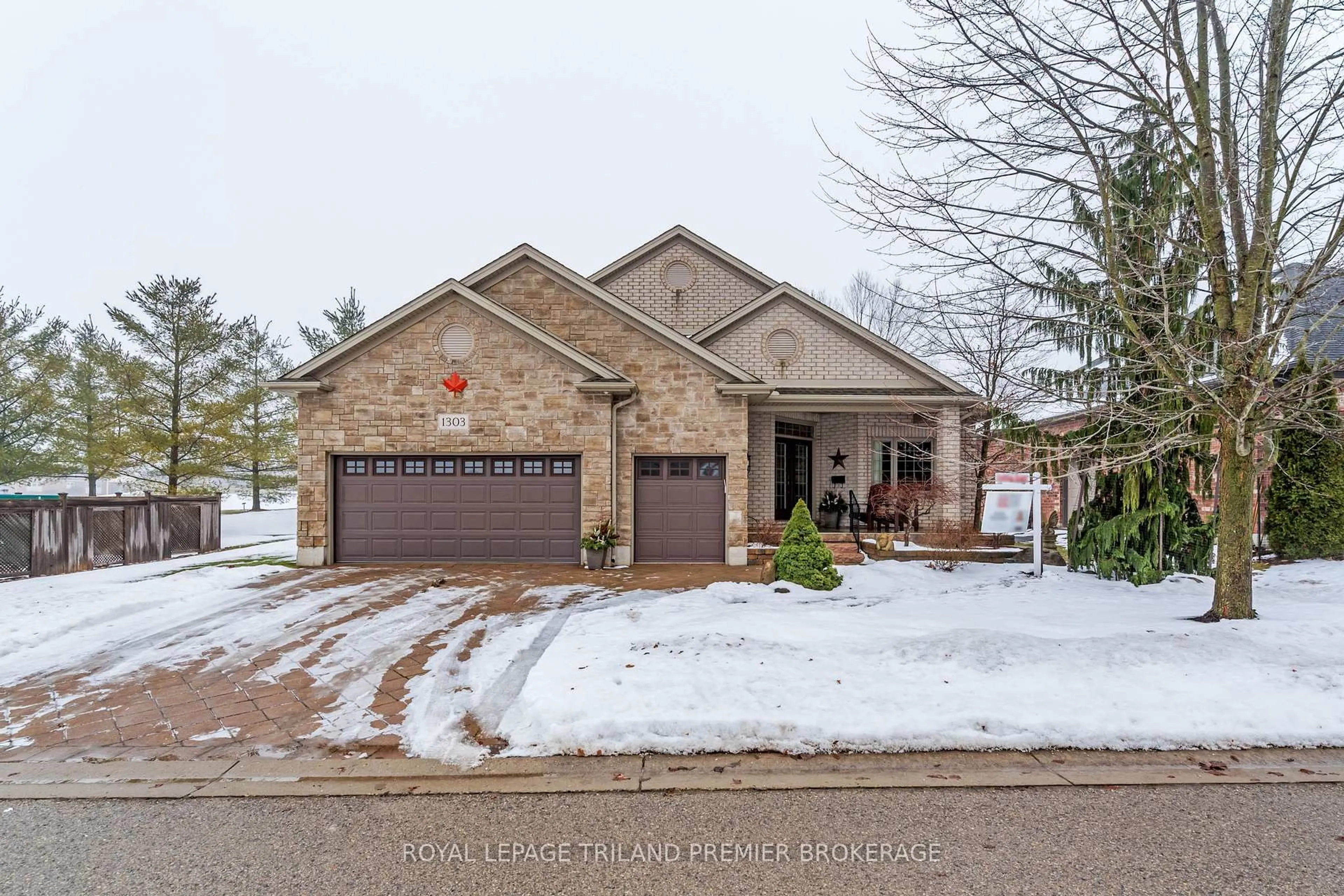 Home with brick exterior material, street for 1303 Sandy Somerville Dr, London South Ontario N6K 5R4