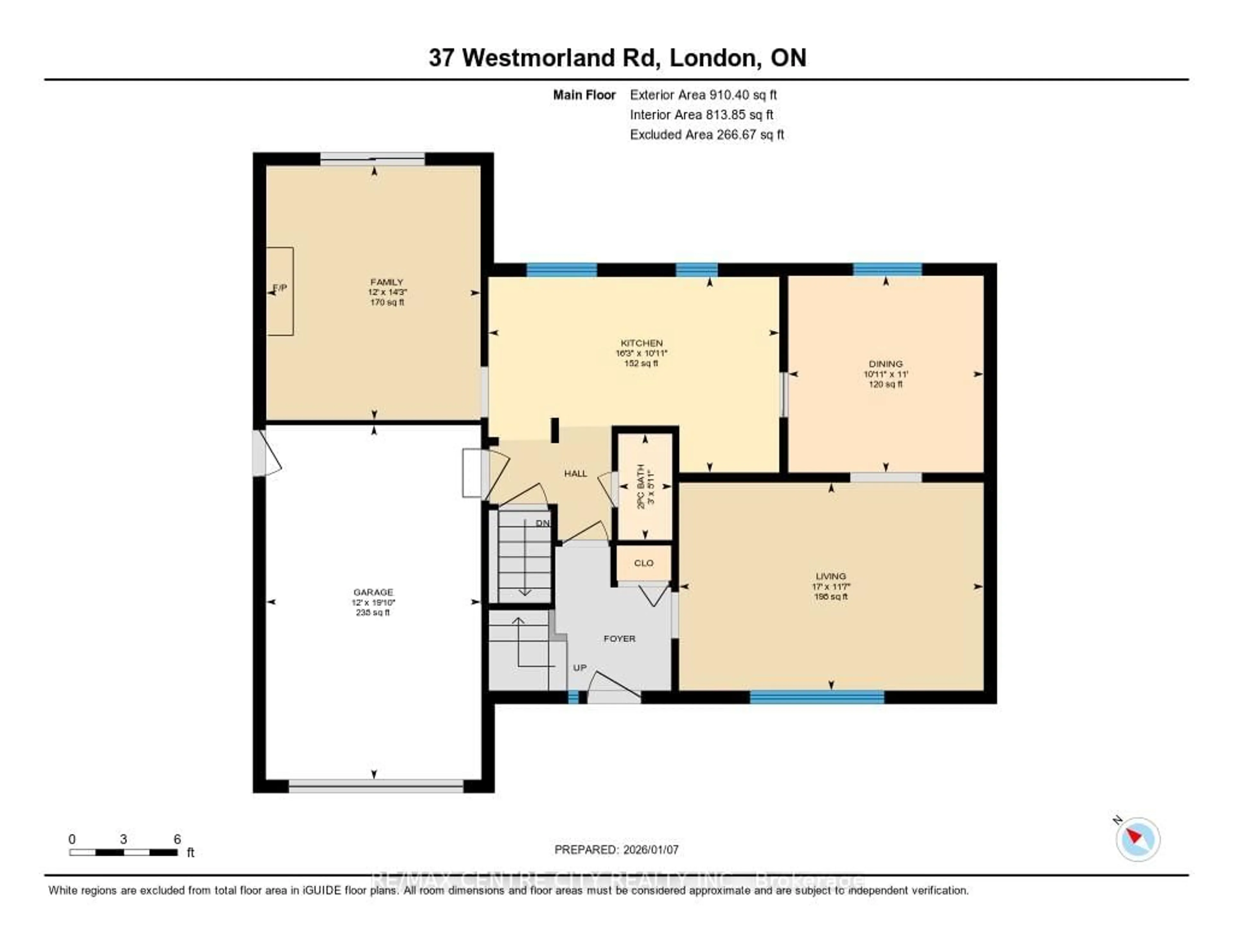 Floor plan for 37 Westmorland Rd, London South Ontario N6J 3N4