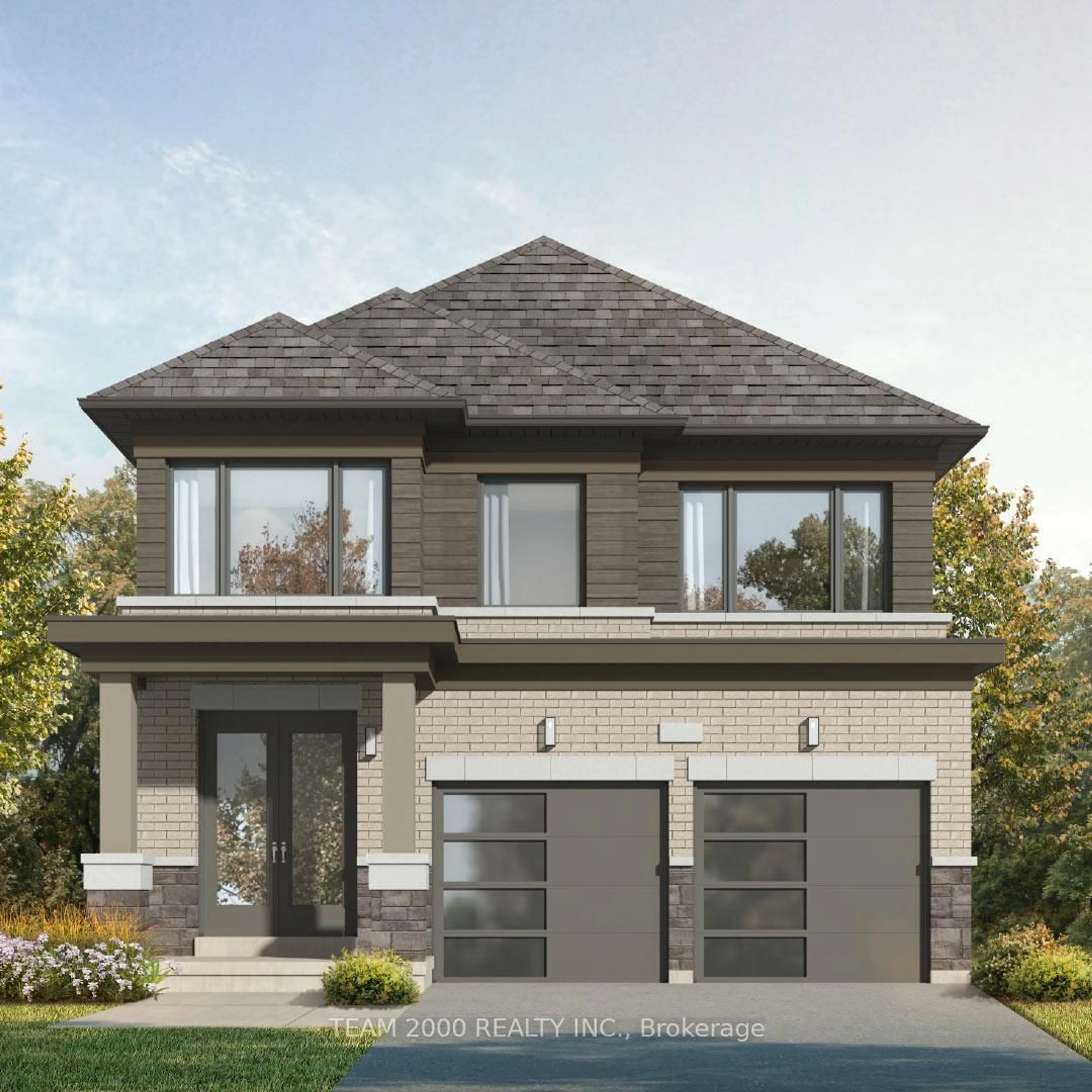 Home with brick exterior material, street for Lot 23 Clement Dr, Brantford Ontario N3T 6H9