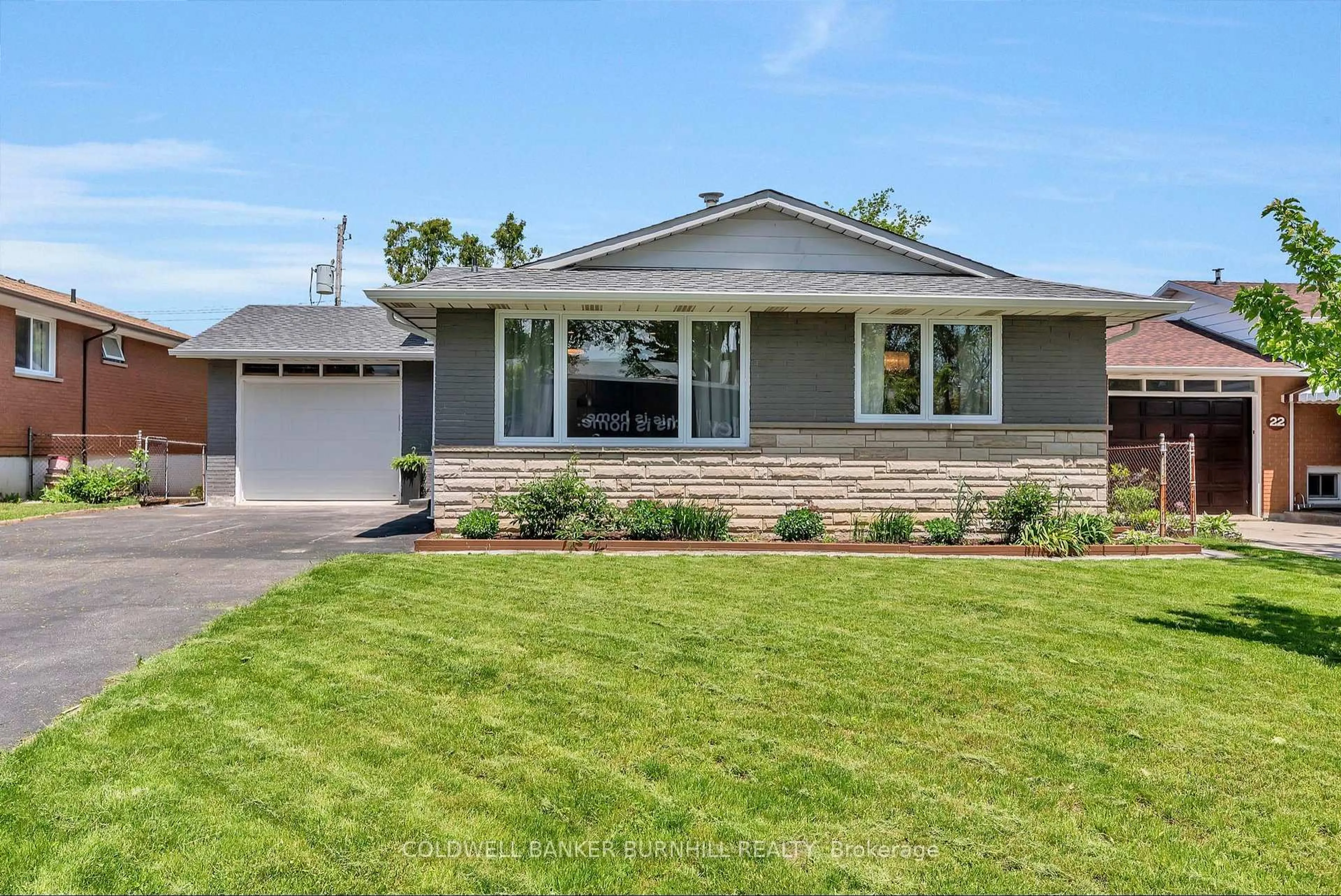 Home with vinyl exterior material, street for 24 Darlington Dr, Hamilton Ontario L9C 2L7