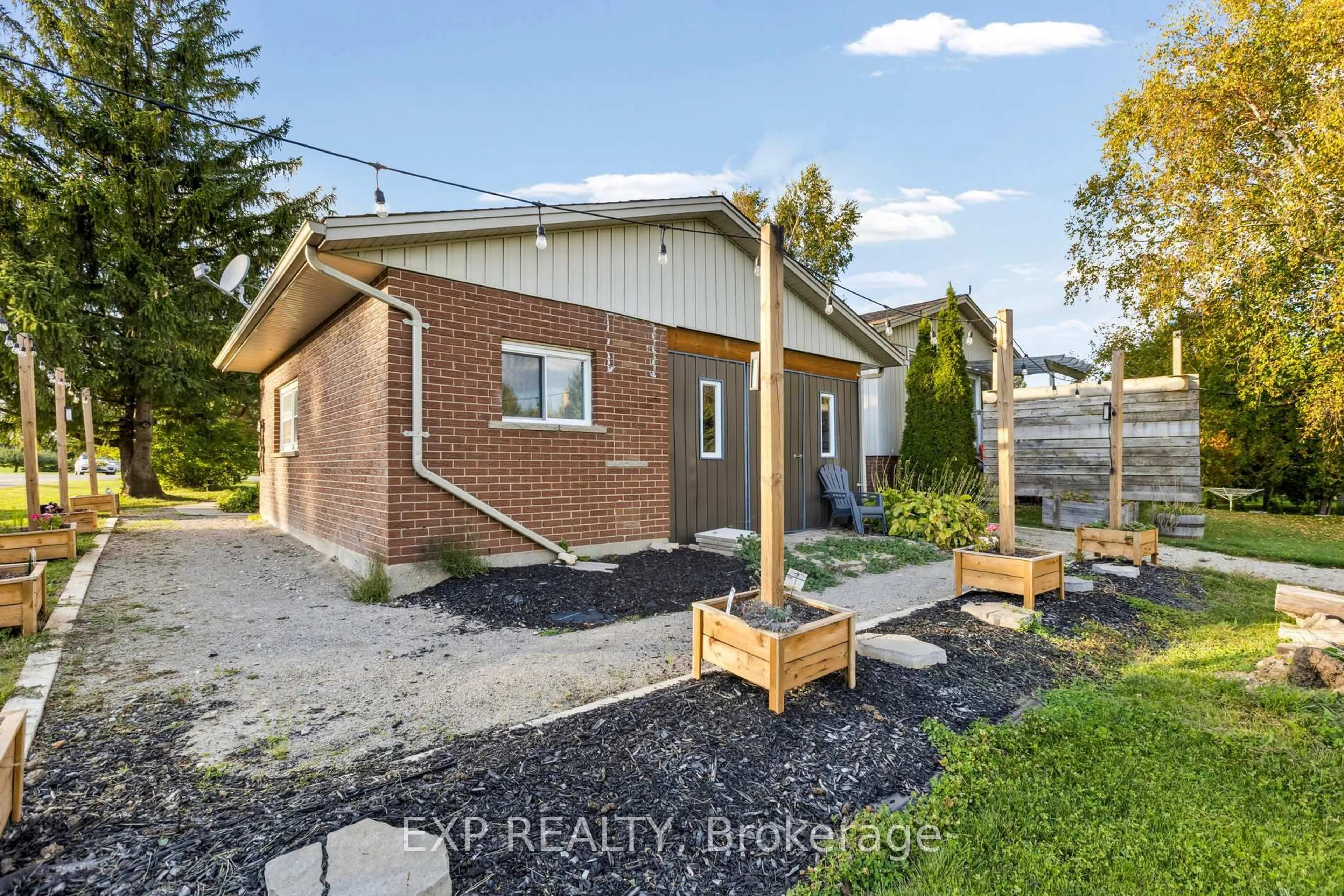 A pic from outside/outdoor area/front of a property/back of a property/a pic from drone, street for 7429 Sideroad 20 Sdrd, Mapleton Ontario N0B 1A0