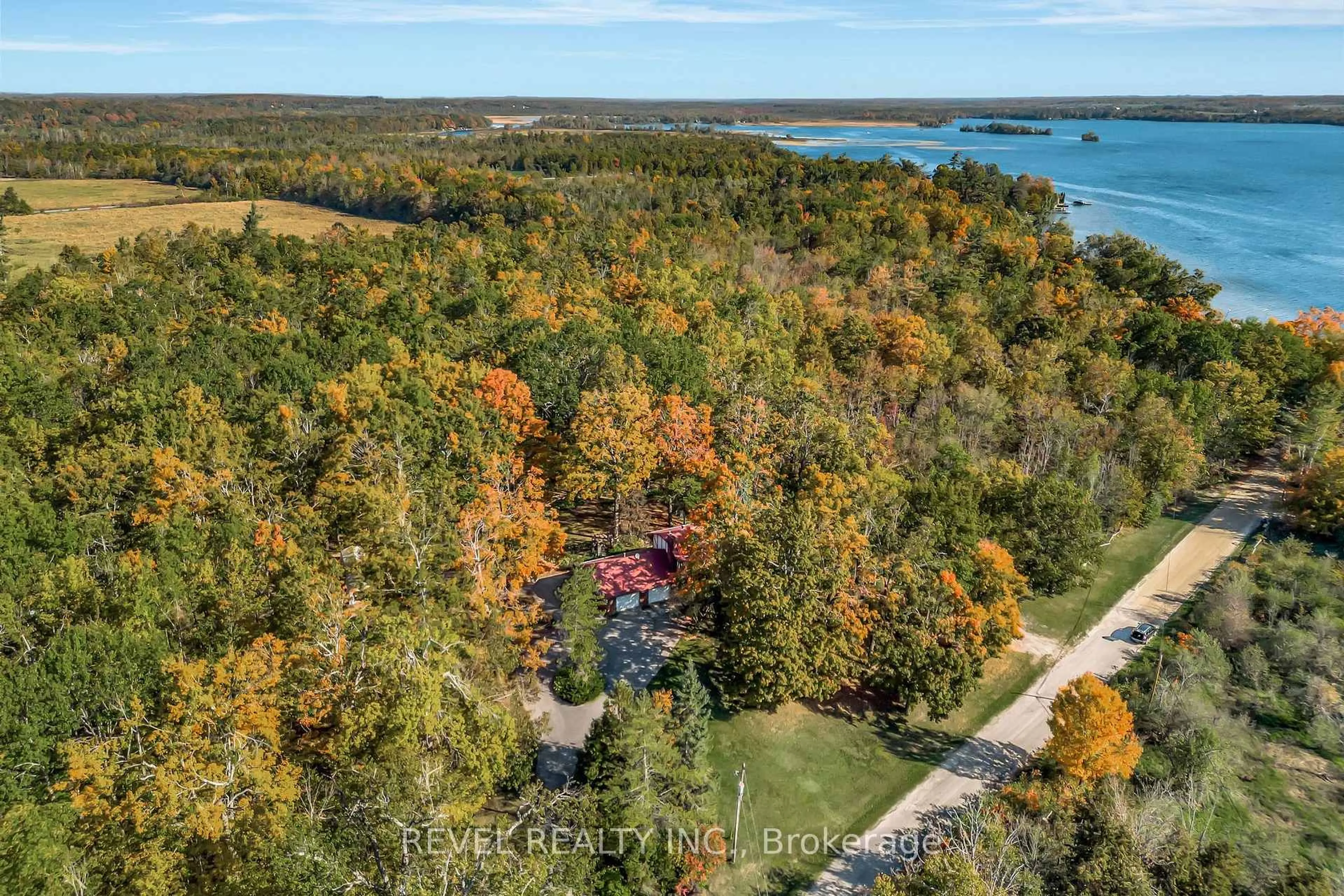 A pic from outside/outdoor area/front of a property/back of a property/a pic from drone, water/lake/river/ocean view for 149 Lakebreeze Rd, Kawartha Lakes Ontario K0M 1N0