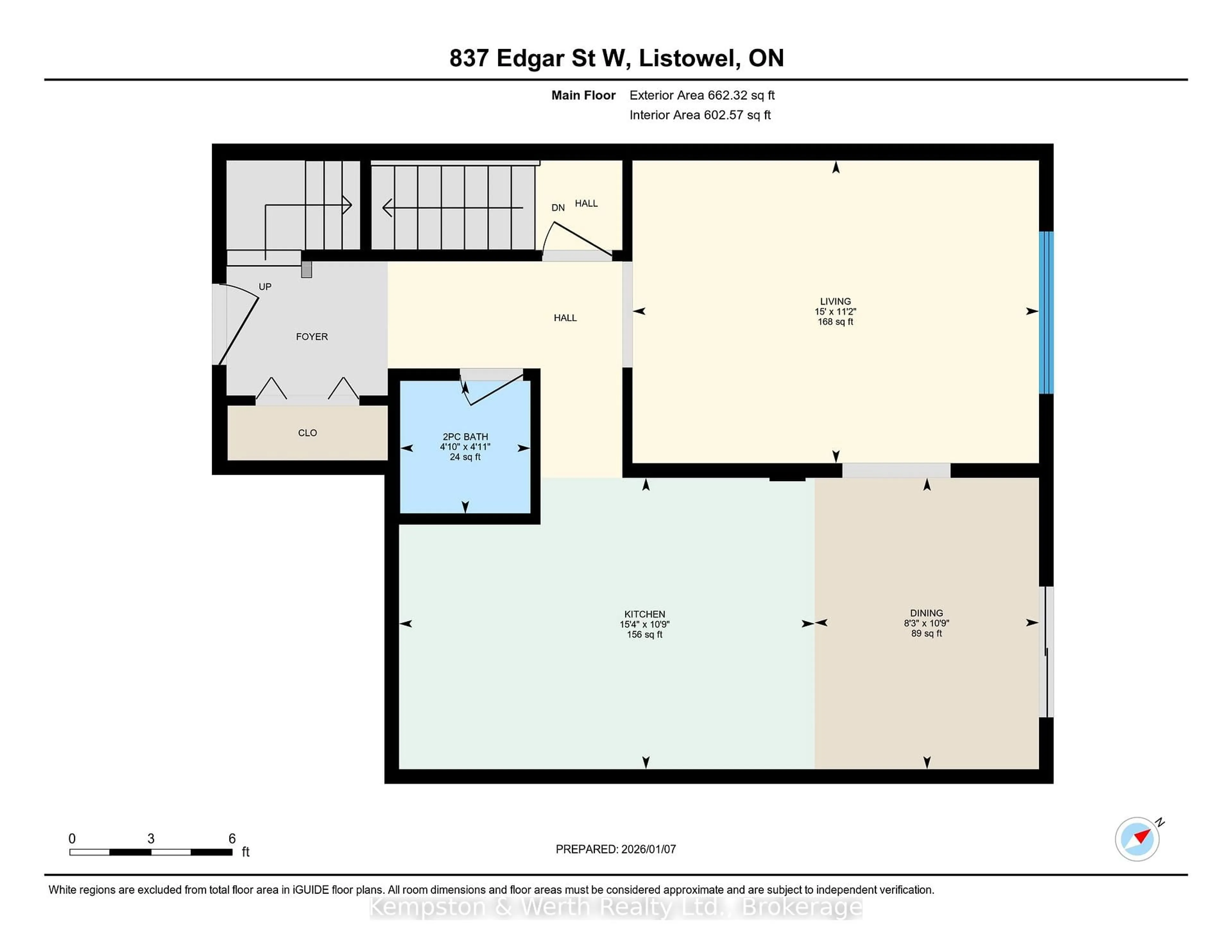 Floor plan for 837 Edgar St, North Perth Ontario N4W 3R3