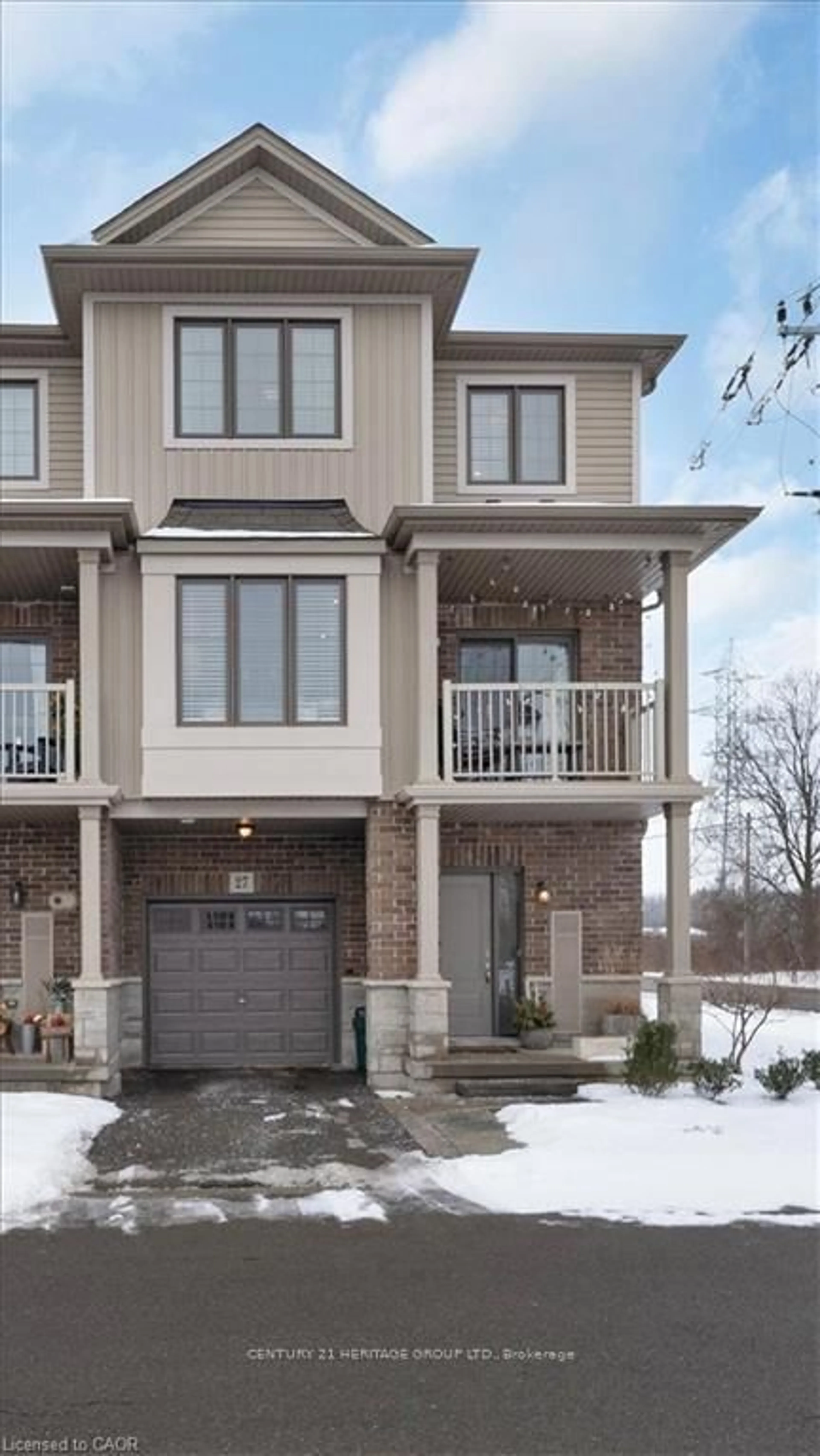 Home with brick exterior material, street for 377 Glancaster Rd #27, Hamilton Ontario L9G 0G4