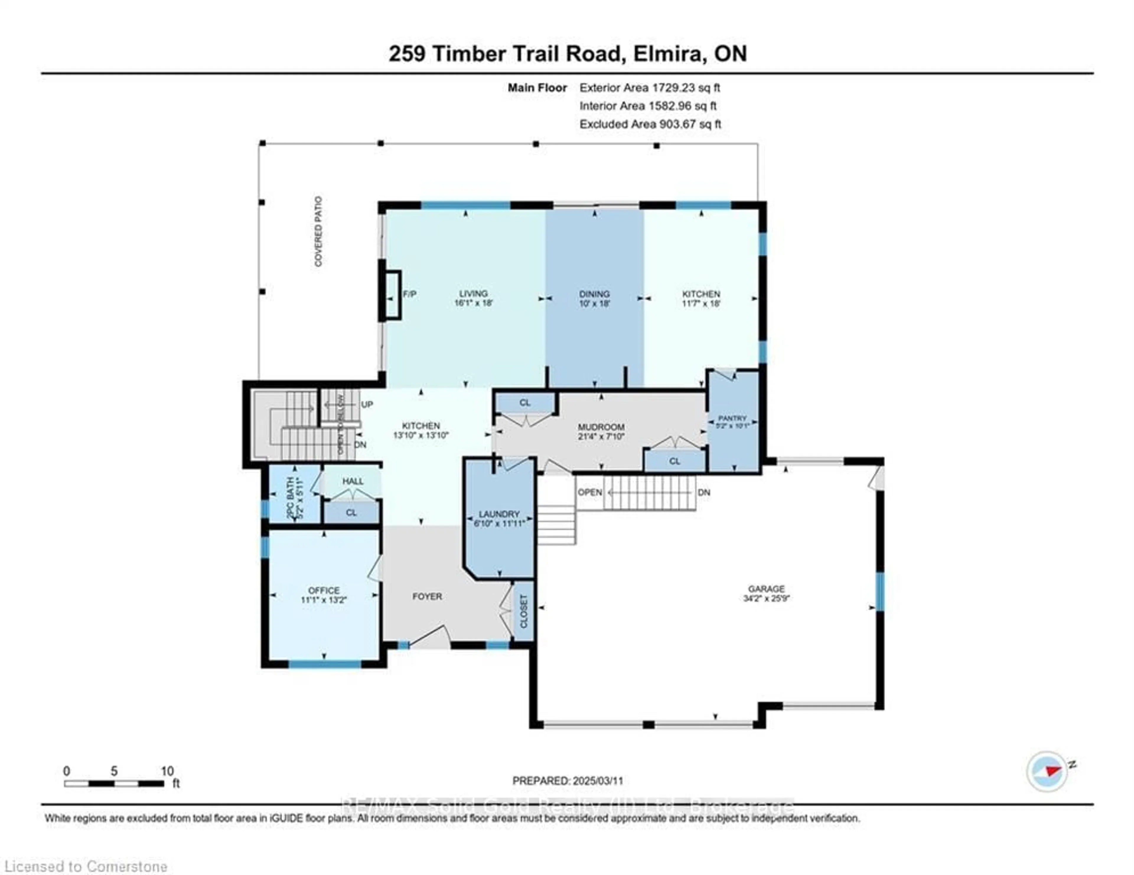 Floor plan for 259 Timber Trail Rd, Woolwich Ontario N3B 0E4