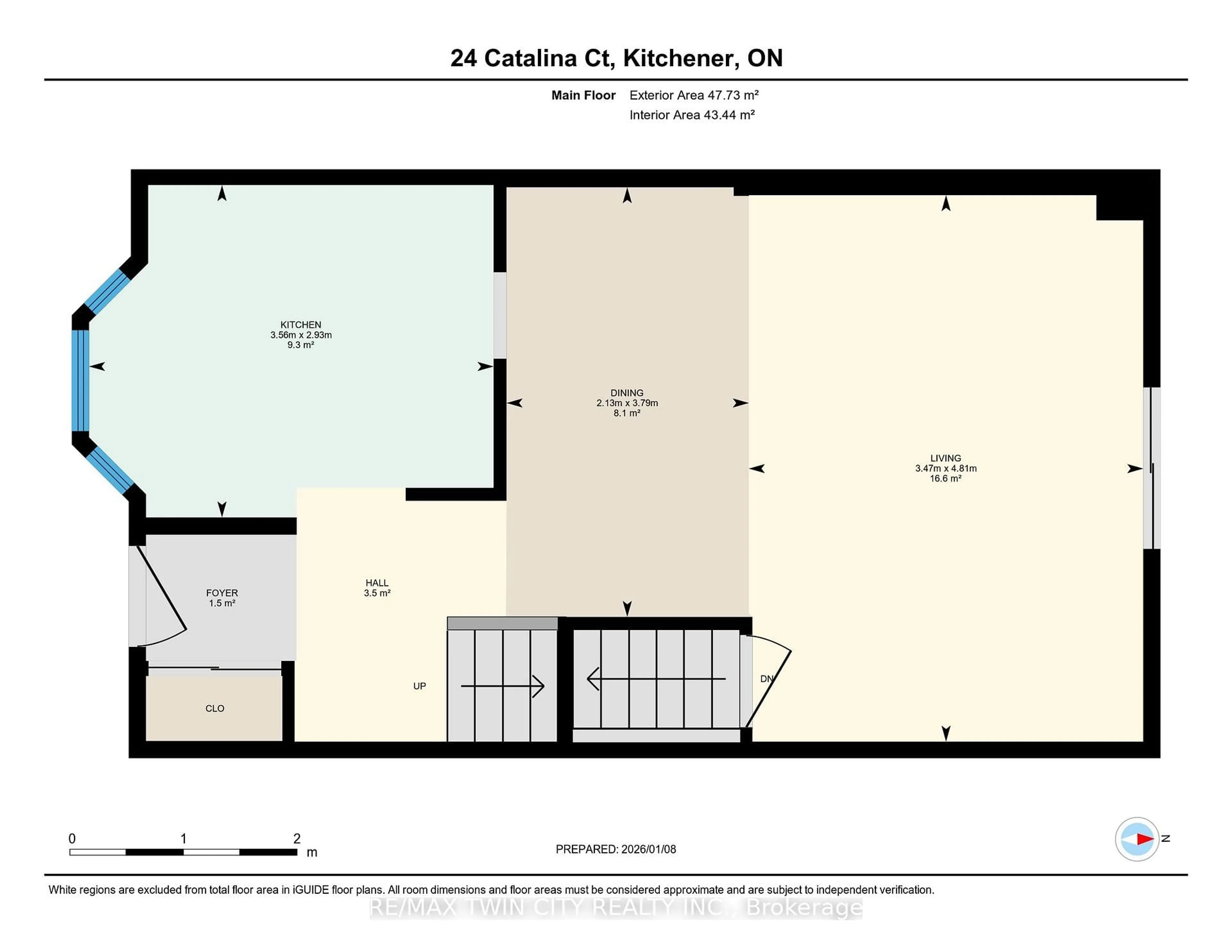 Floor plan for 24 Catalina Crt, Kitchener Ontario N2M 5L9