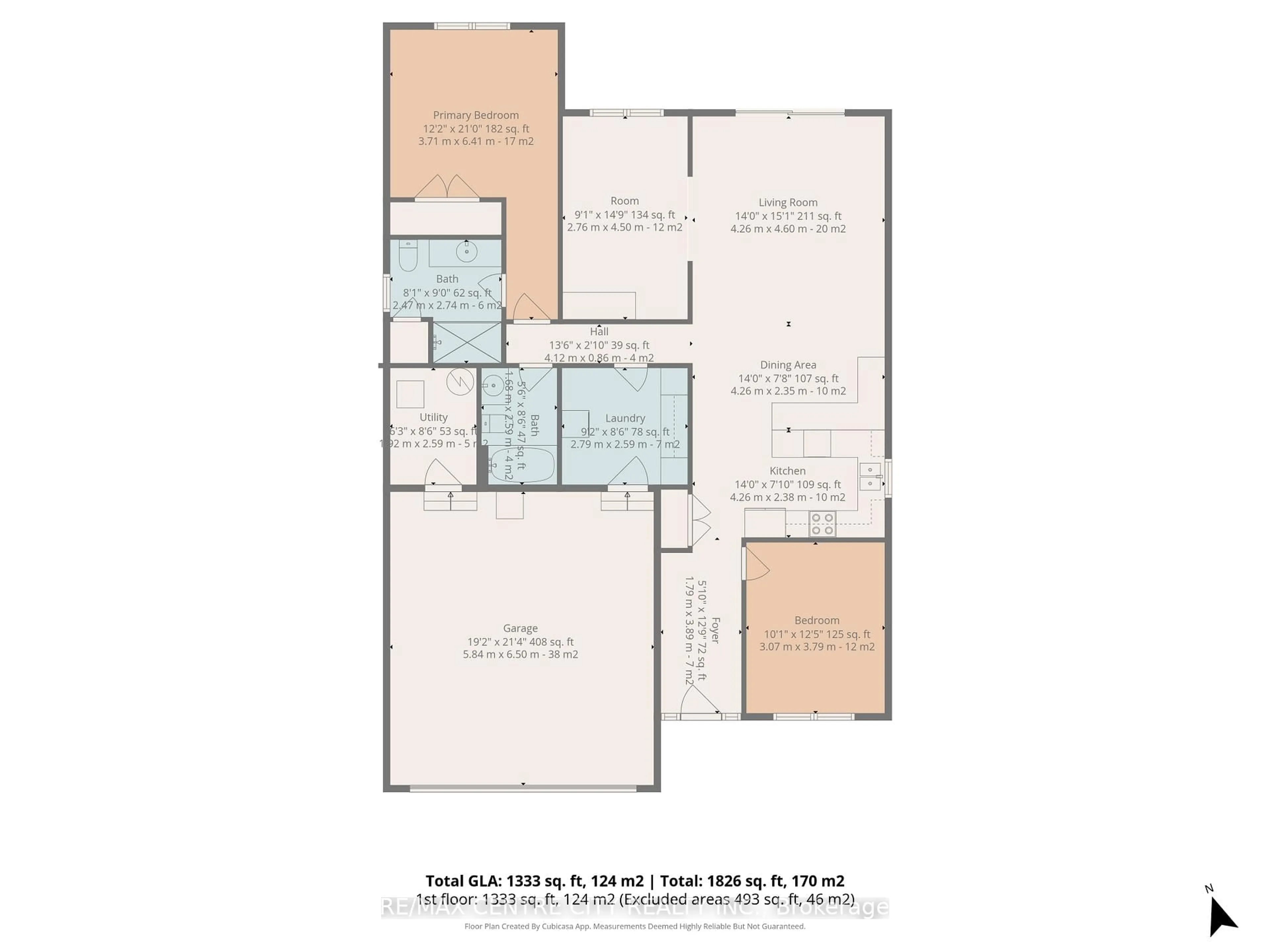 Floor plan for 423 GEORGE St, Central Elgin Ontario N5L 1G4