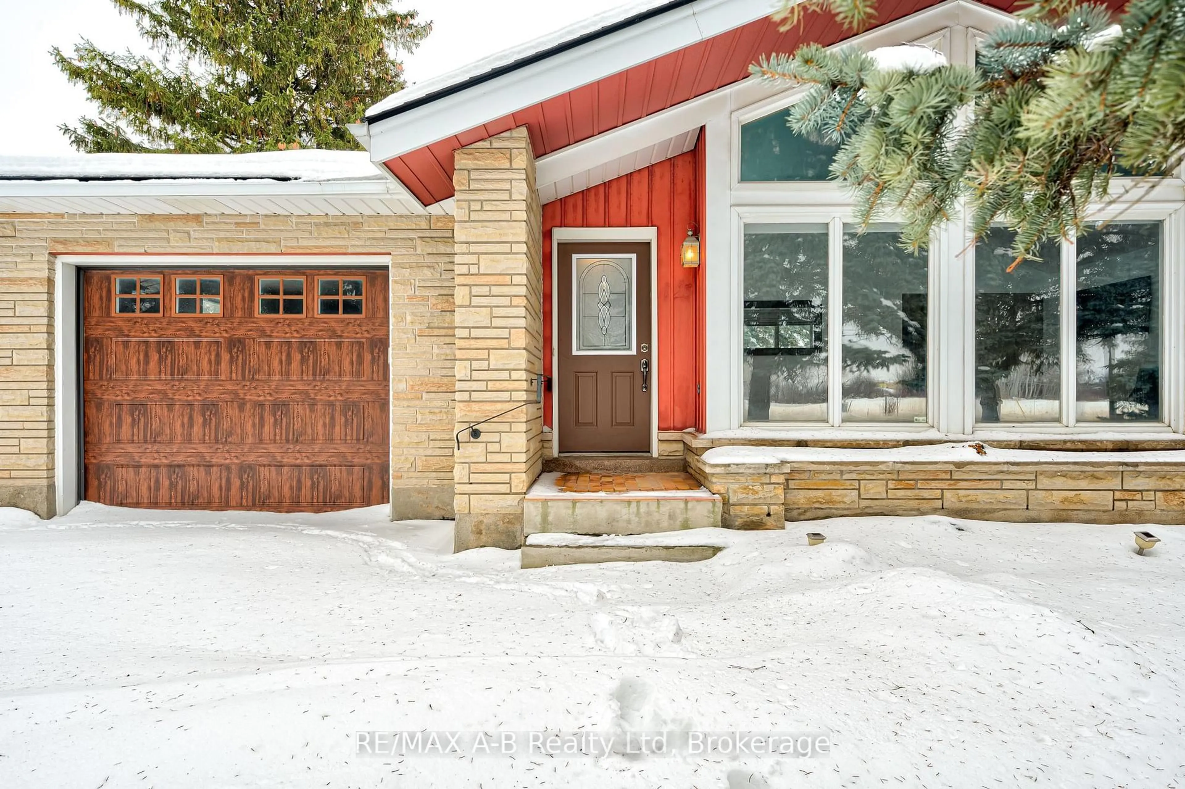 Home with brick exterior material, street for 3981 111 Rd, Perth East Ontario N5A 6S5