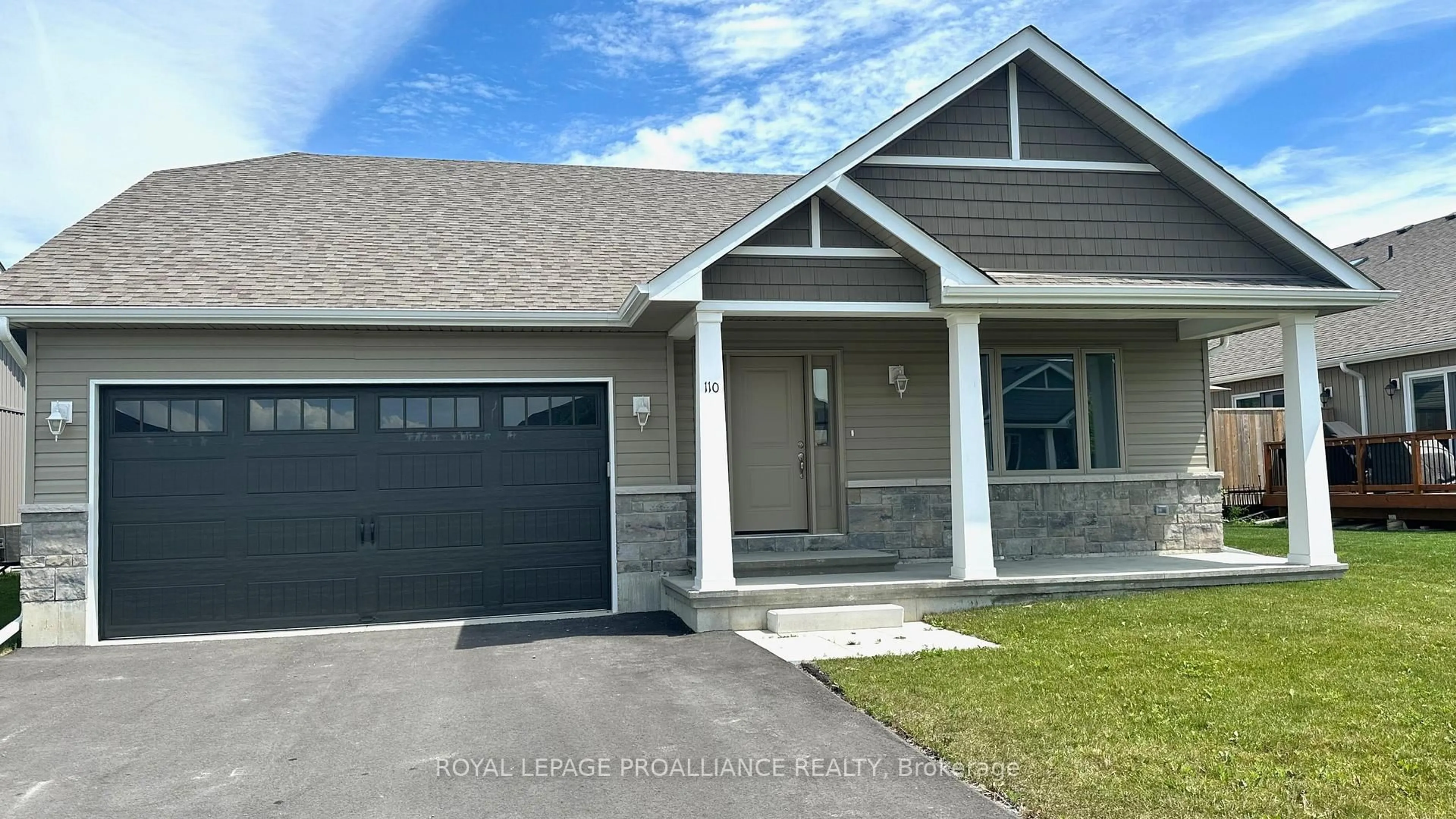 Home with vinyl exterior material, street for 110 Farrington Cres, Prince Edward County Ontario K0K 2T0