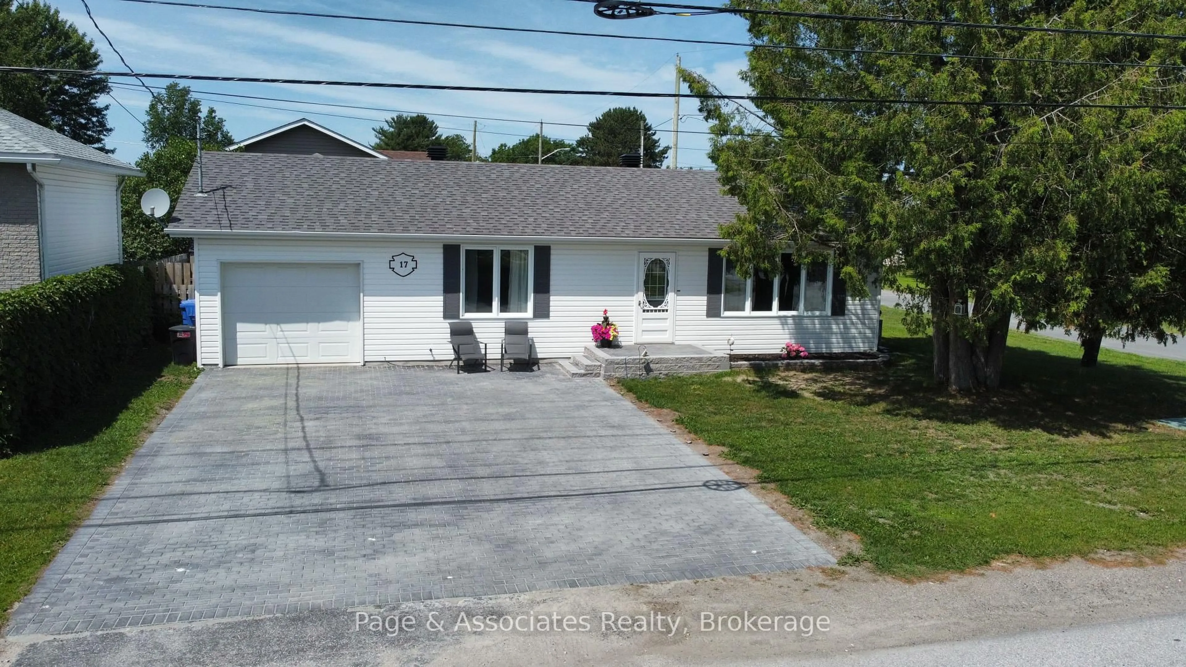 A pic from outside/outdoor area/front of a property/back of a property/a pic from drone, street for 17 Third St, West Nipissing Ontario P2B 3E6