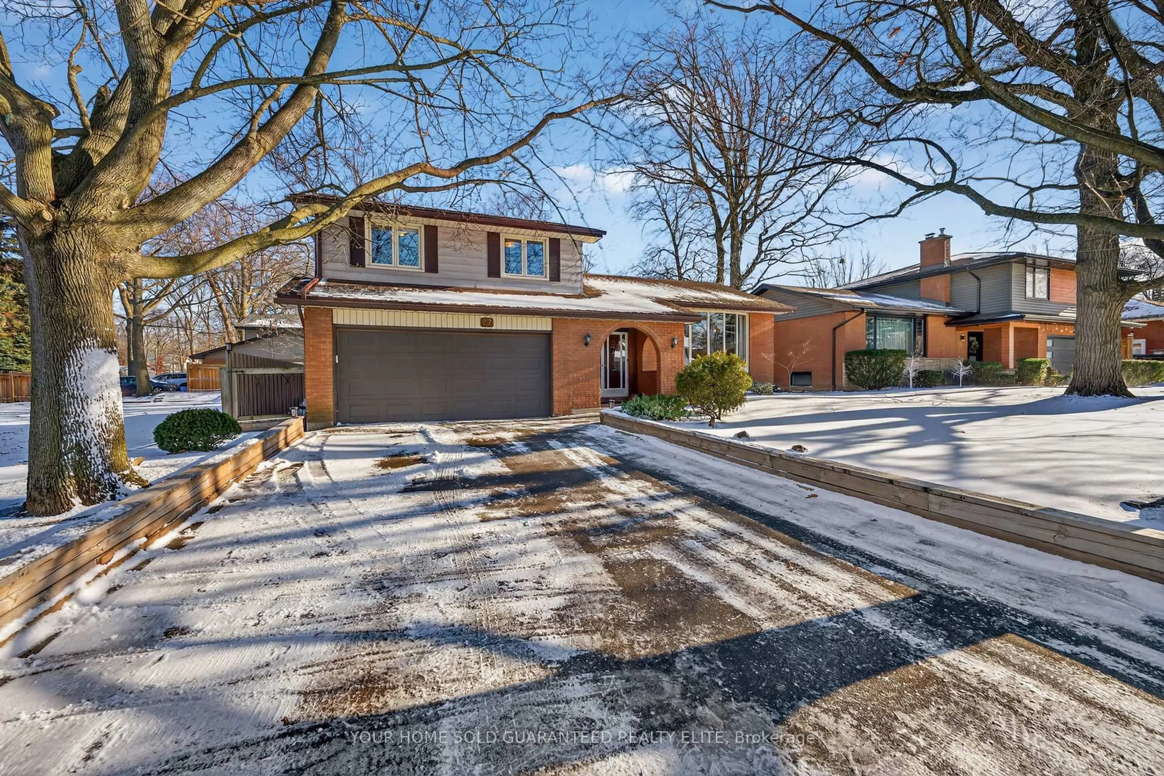 Home with brick exterior material, street for 77 Upper Paradise Rd, Hamilton Ontario L9C 5B6
