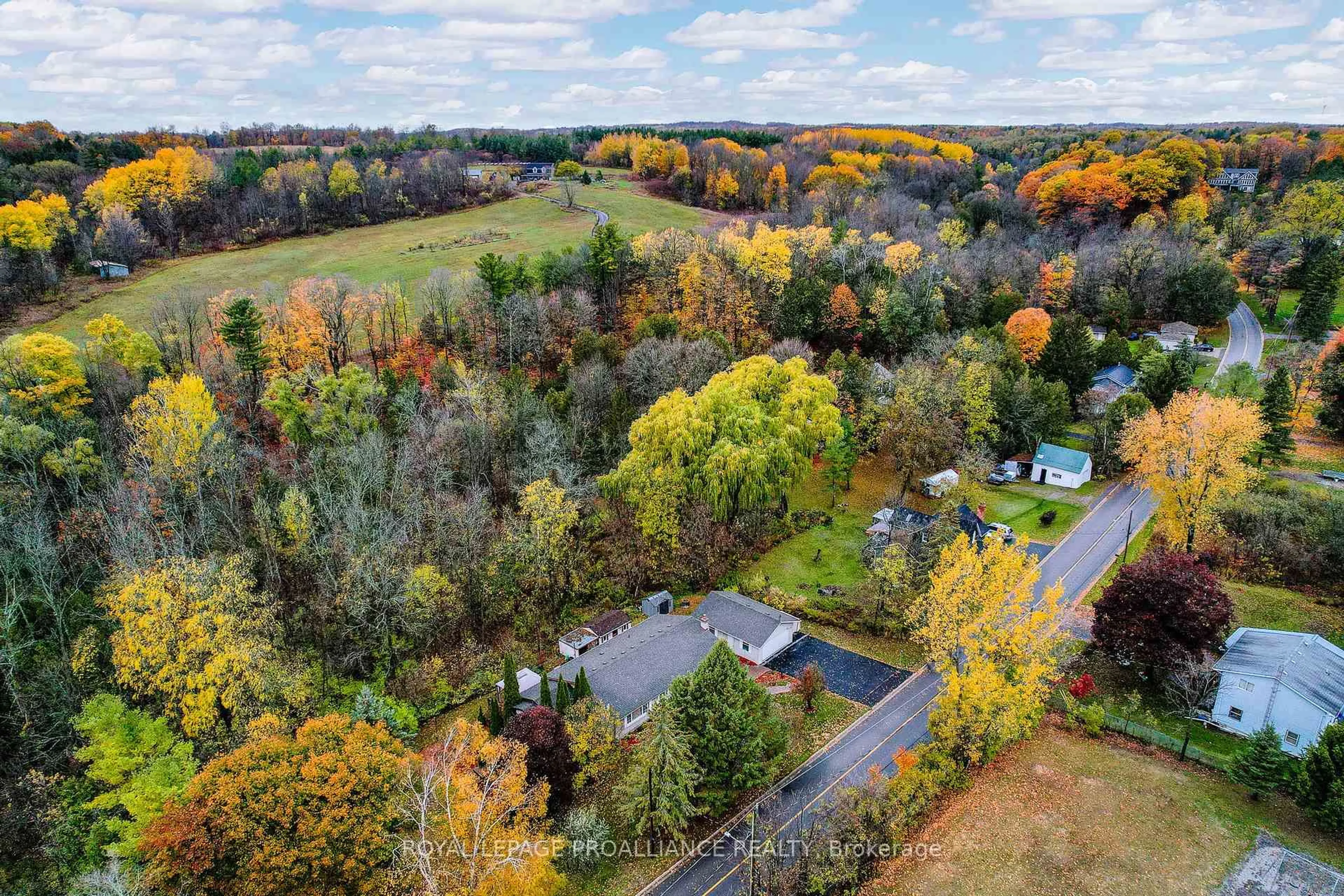A pic from outside/outdoor area/front of a property/back of a property/a pic from drone, forest/trees view for 260 Drewery St, Brighton Ontario K0K 1H0