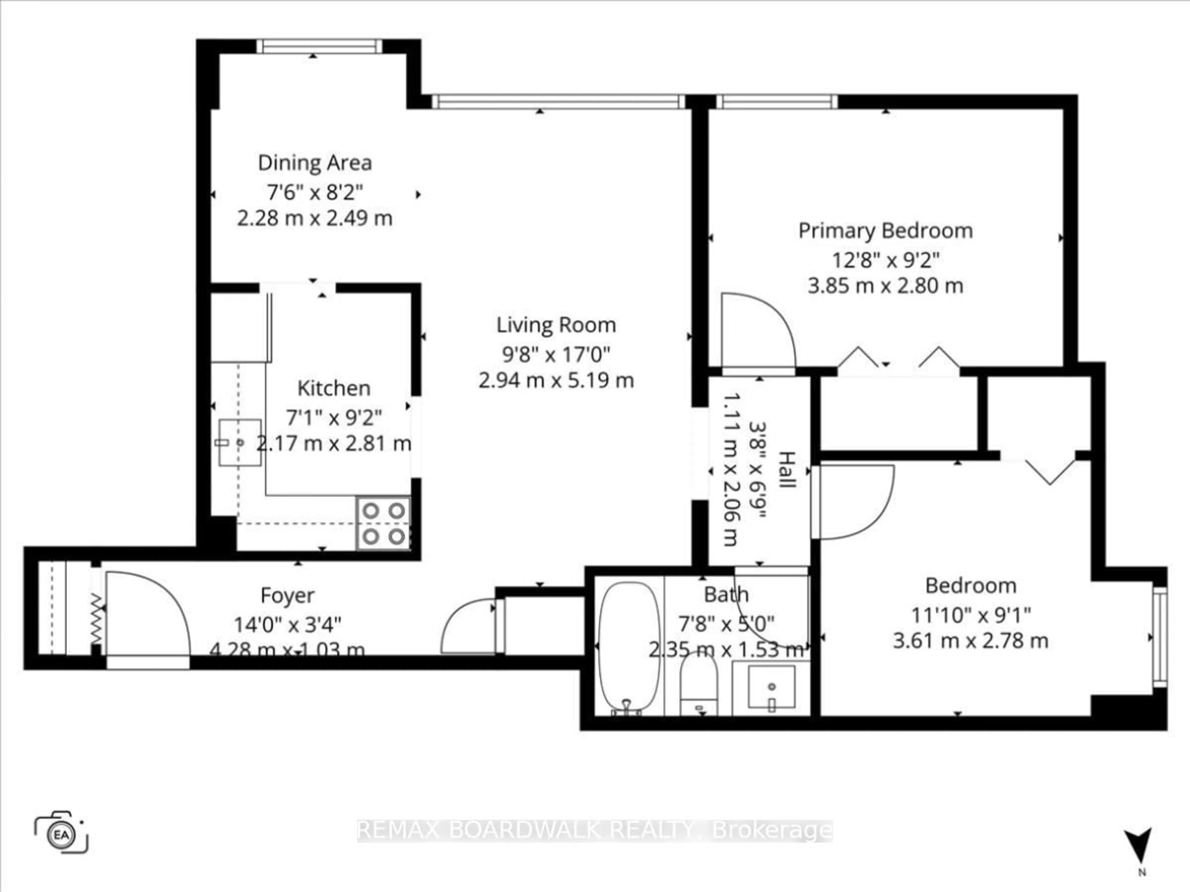 Floor plan for 2044 Arrowsmith Dr #108A, Ottawa Ontario K1J 7V8