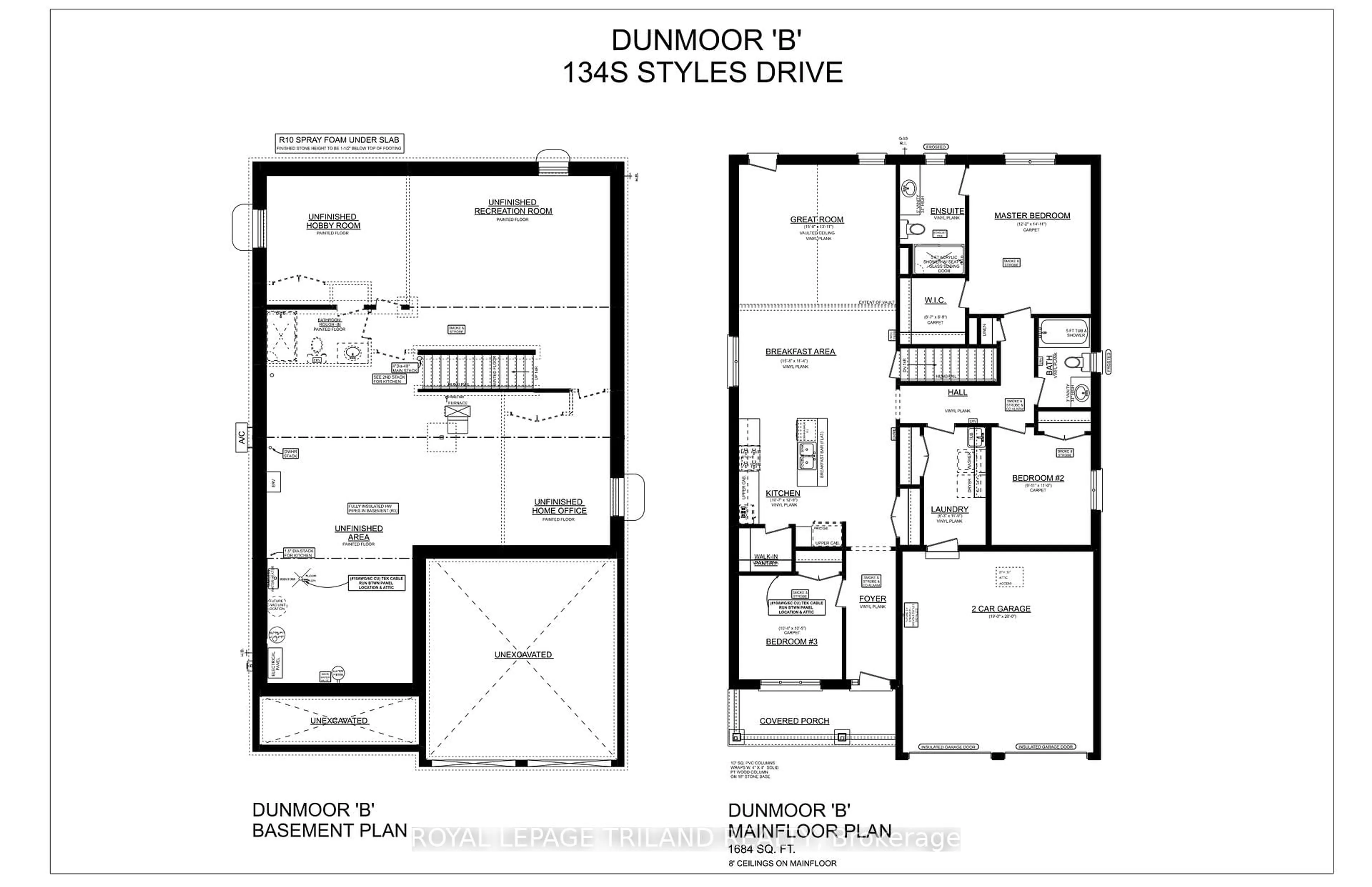 Floor plan for 134 Styles Dr, St. Thomas Ontario N5R 0R1