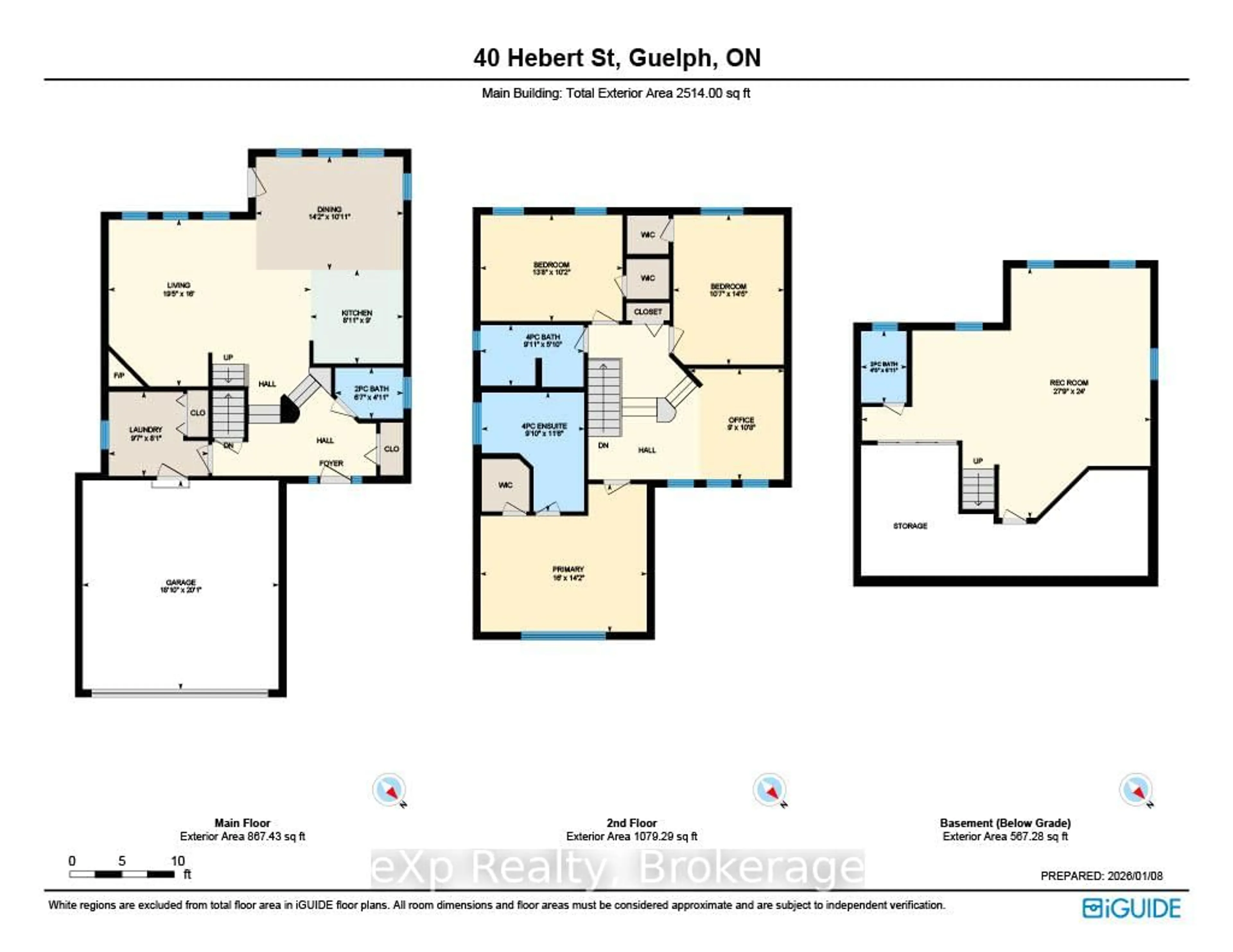 Floor plan for 40 Hebert St, Guelph Ontario N1E 0B7