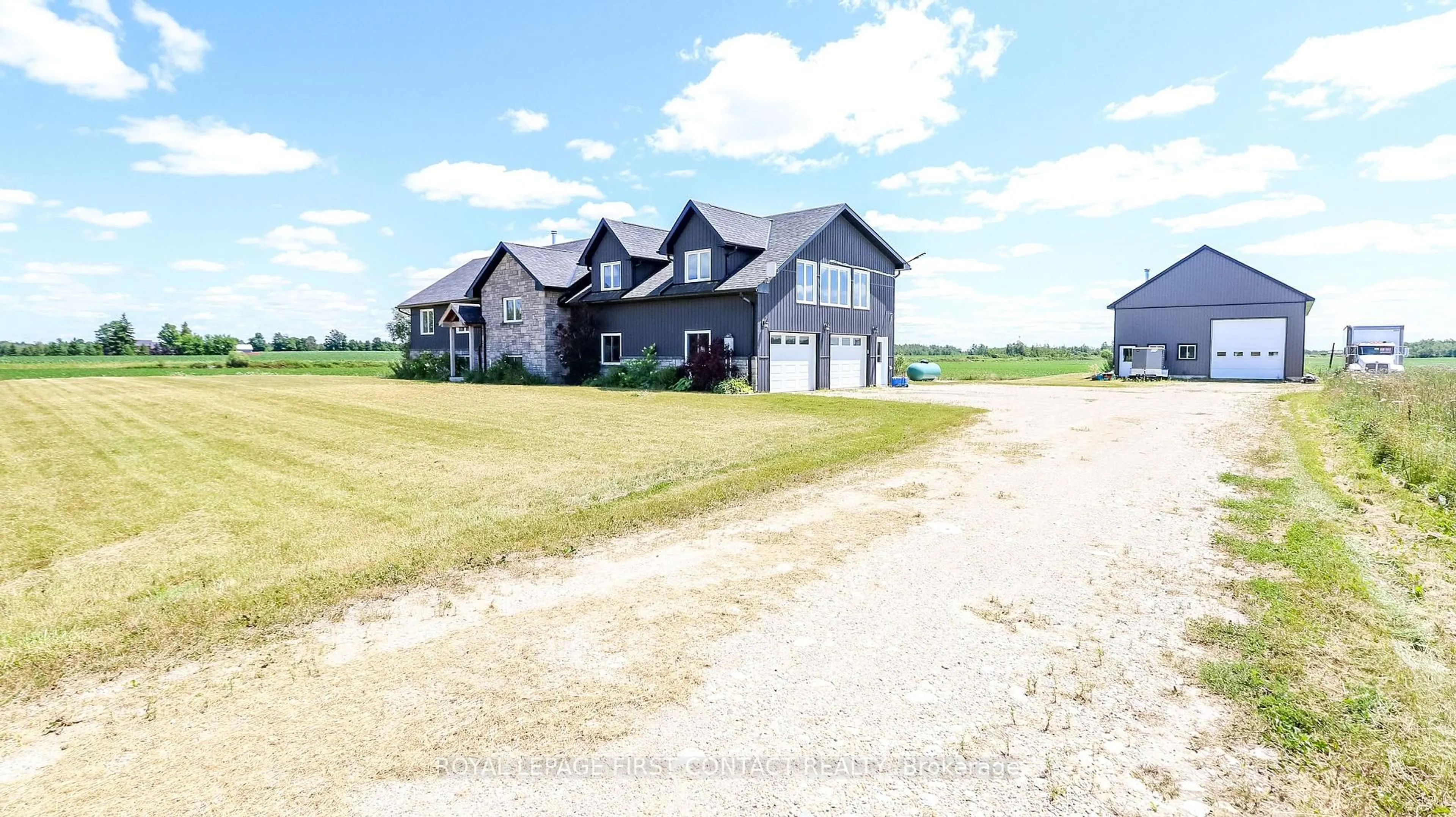 A pic from outside/outdoor area/front of a property/back of a property/a pic from drone, unknown for 126734 Southgate Rd 12 Rd, Southgate Ontario N0C 1B0