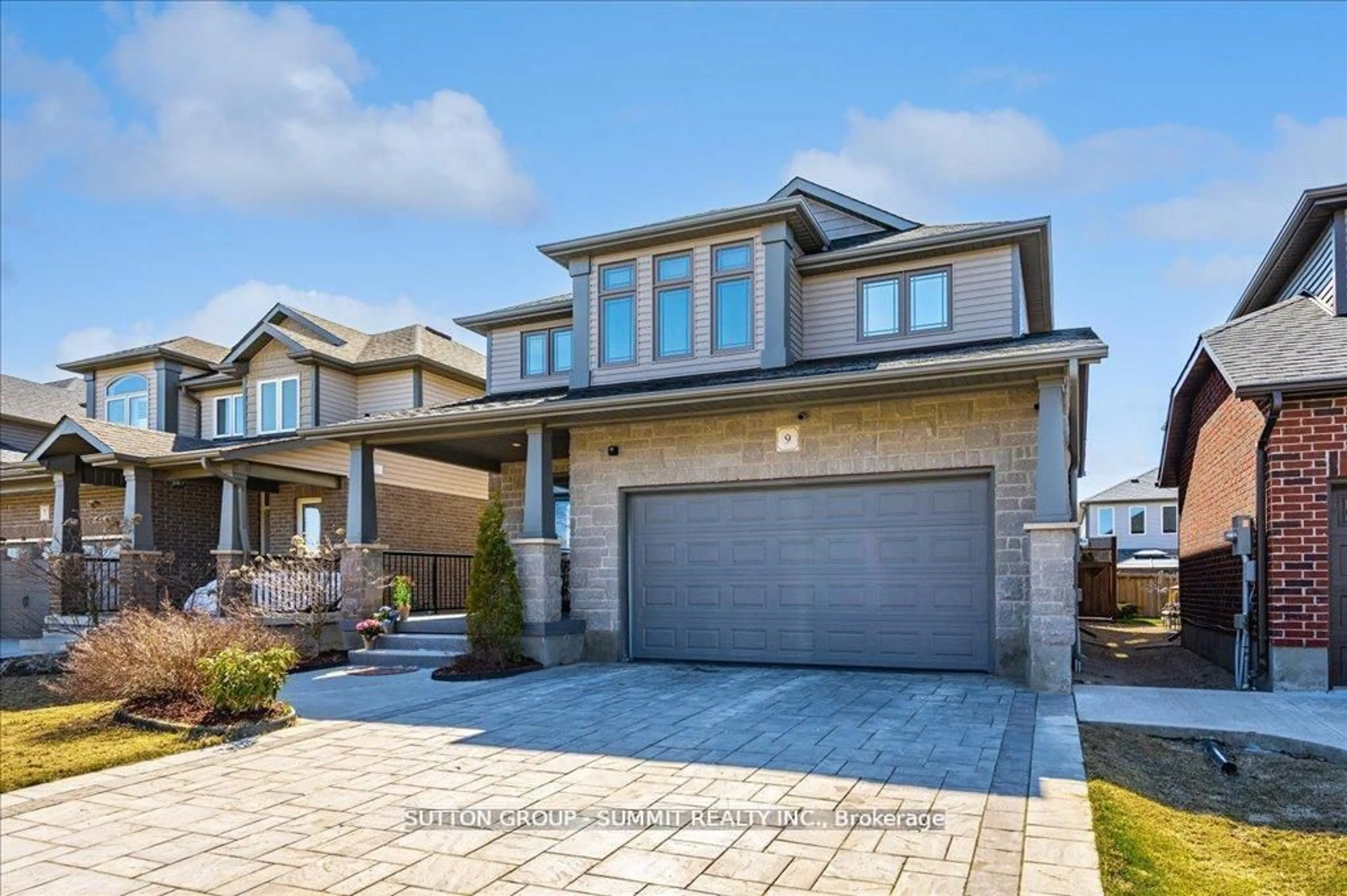 Home with brick exterior material, street for 9 Mcintyre Lane, East Luther Grand Valley Ontario L9W 6T9