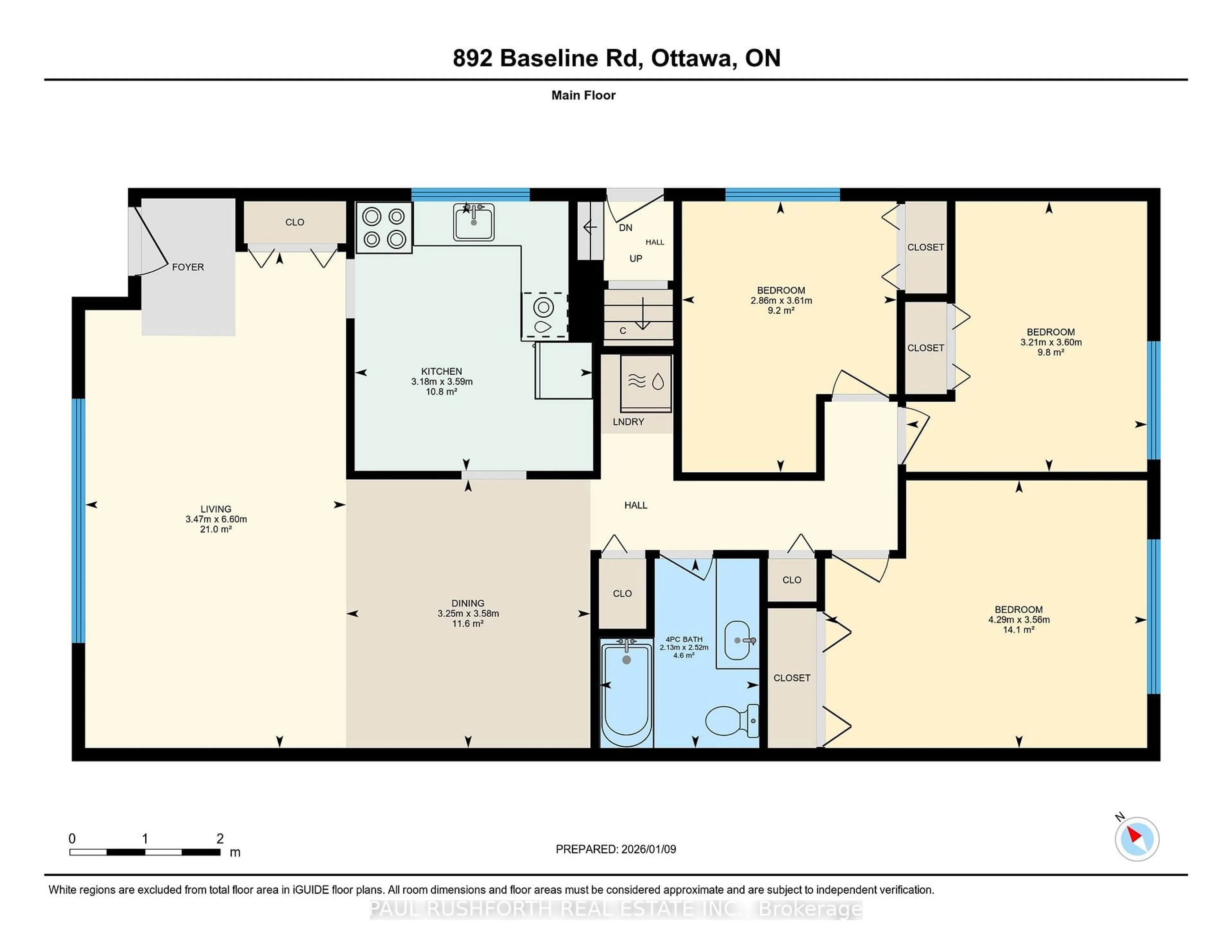 Floor plan for 892 Baseline Rd, Ottawa Ontario K2C 0A4