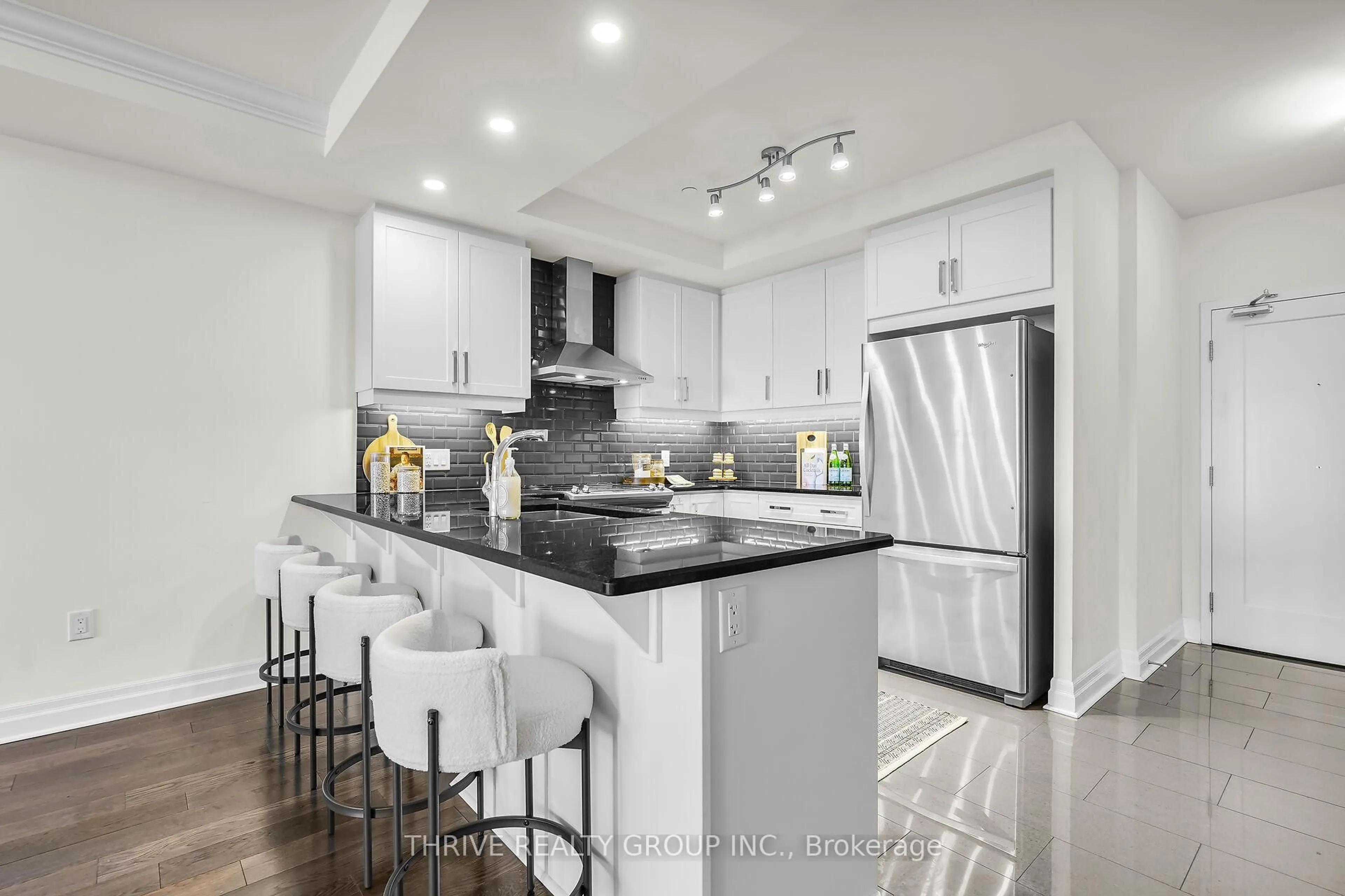 Open concept kitchen, ceramic/tile floor for 505 Talbot St #2202, London East Ontario N6A 2S6