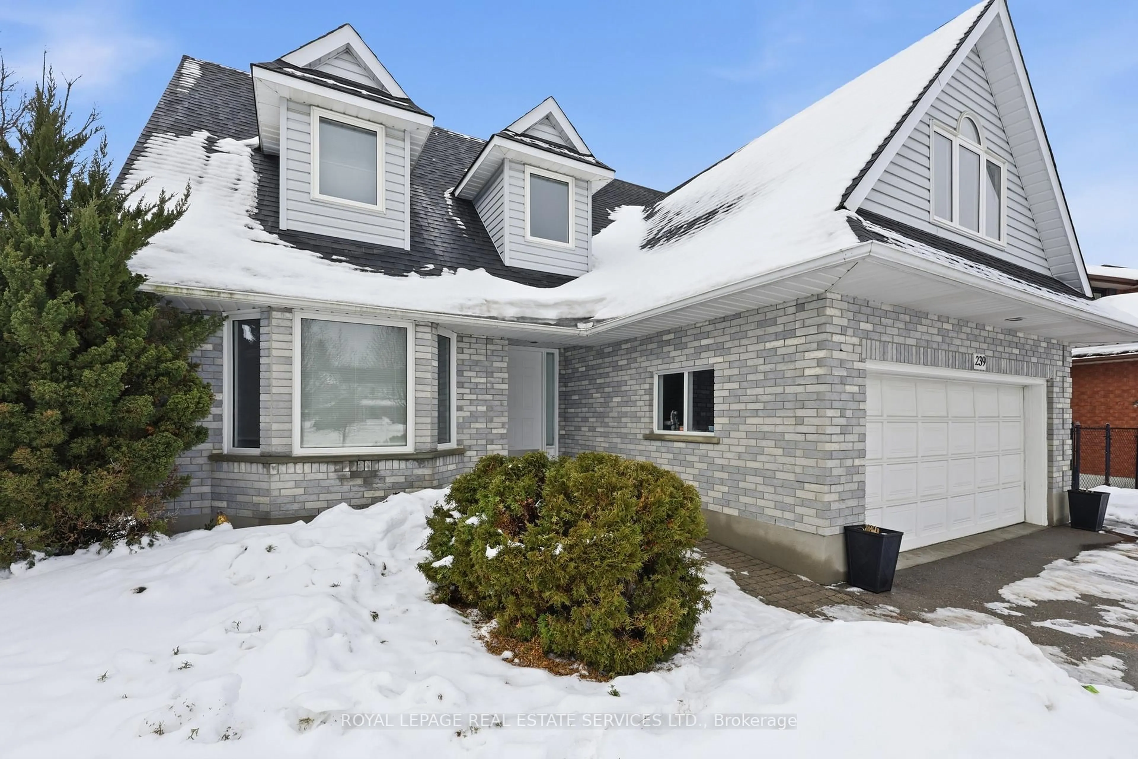 Home with brick exterior material, street for 239 Rolling Acres Crt, Kitchener Ontario N2A 3W5