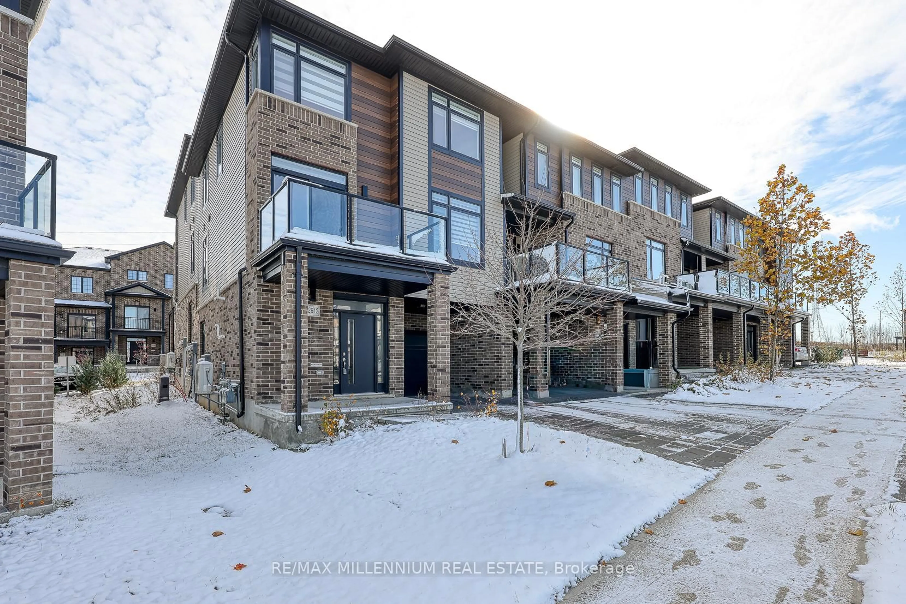 Home with brick exterior material, street for 2612 Sheffield Blvd #5, London South Ontario N6M 0J4