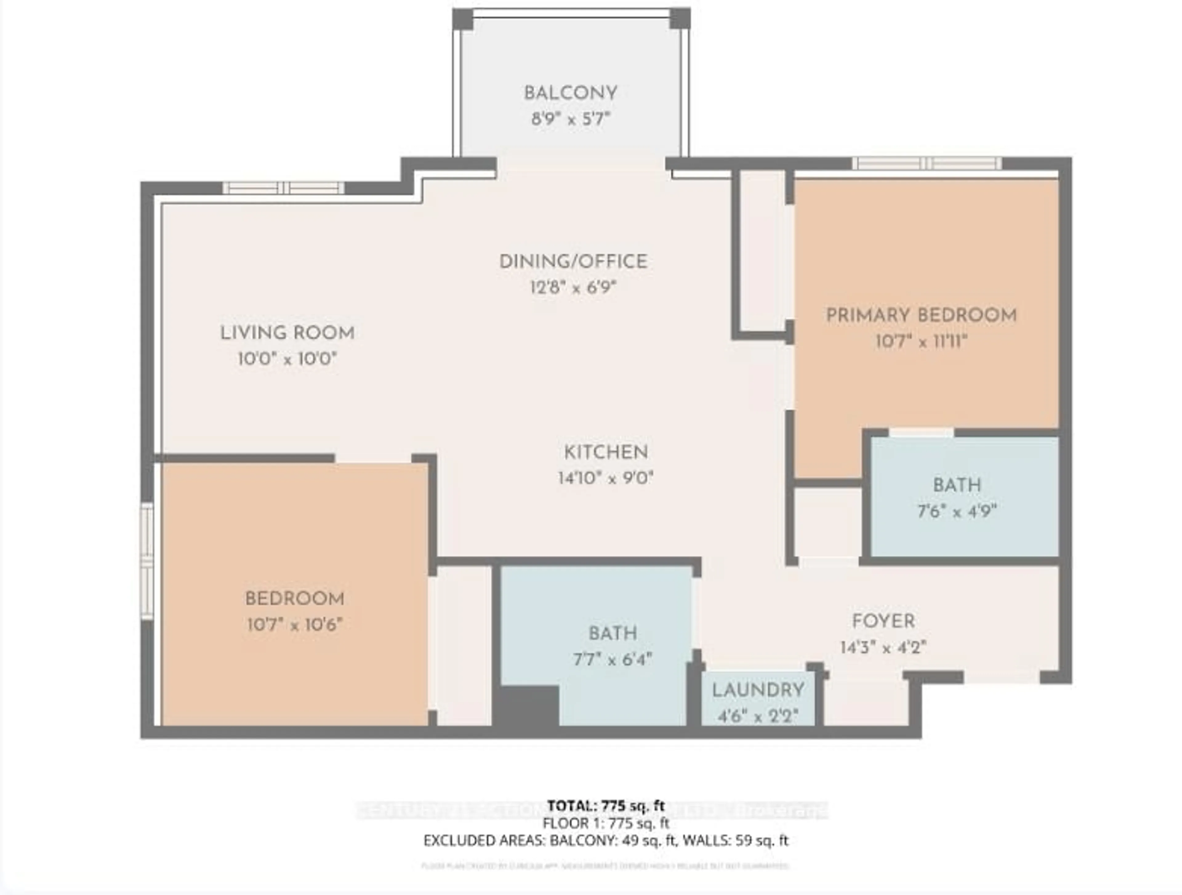 Floor plan for 755 Beauparc Private #104, Ottawa Ontario K1J 0A2
