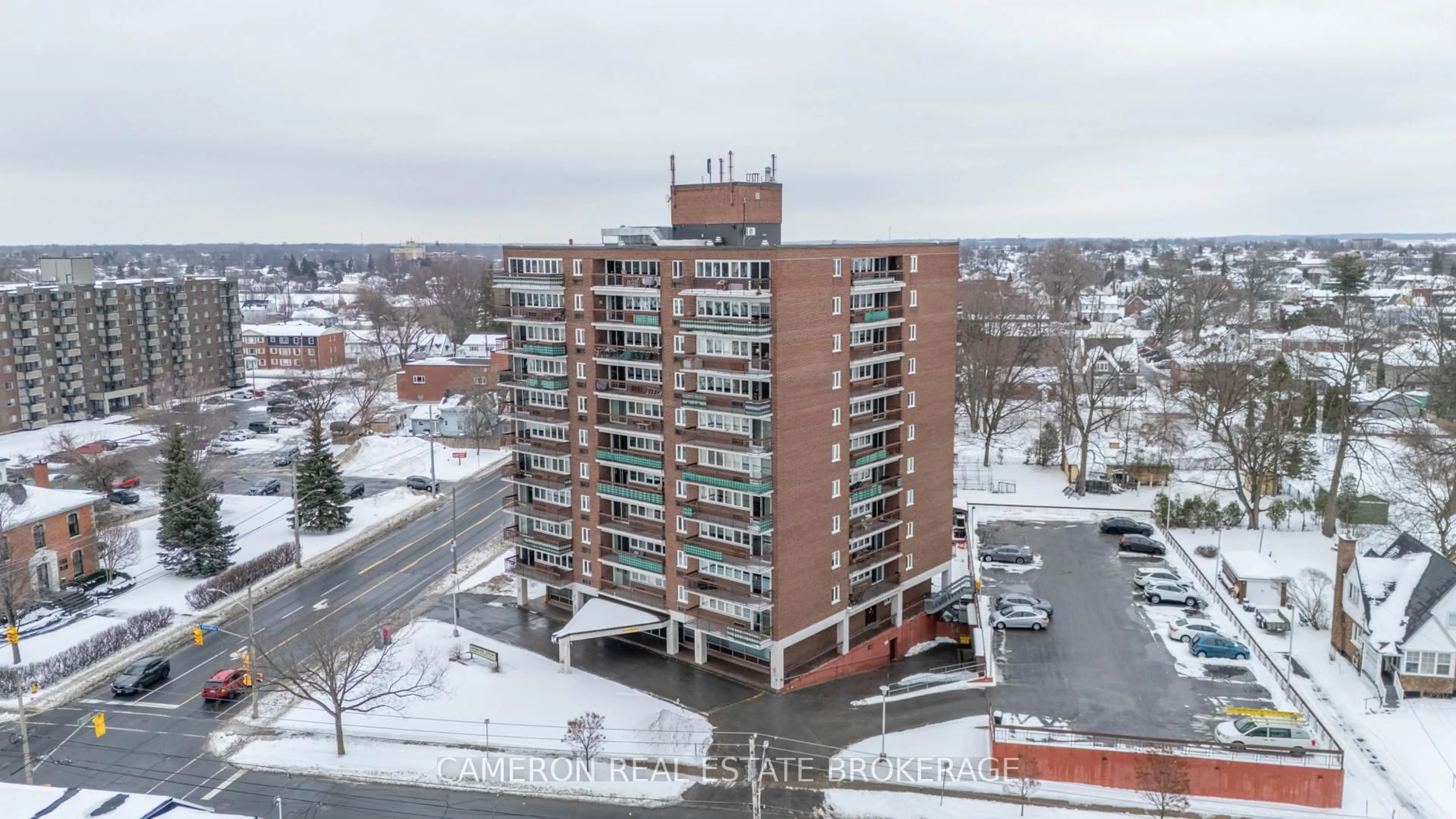 A pic from outside/outdoor area/front of a property/back of a property/a pic from drone, city buildings view from balcony for 308 Second St #1107, Cornwall Ontario K6H 1Z1