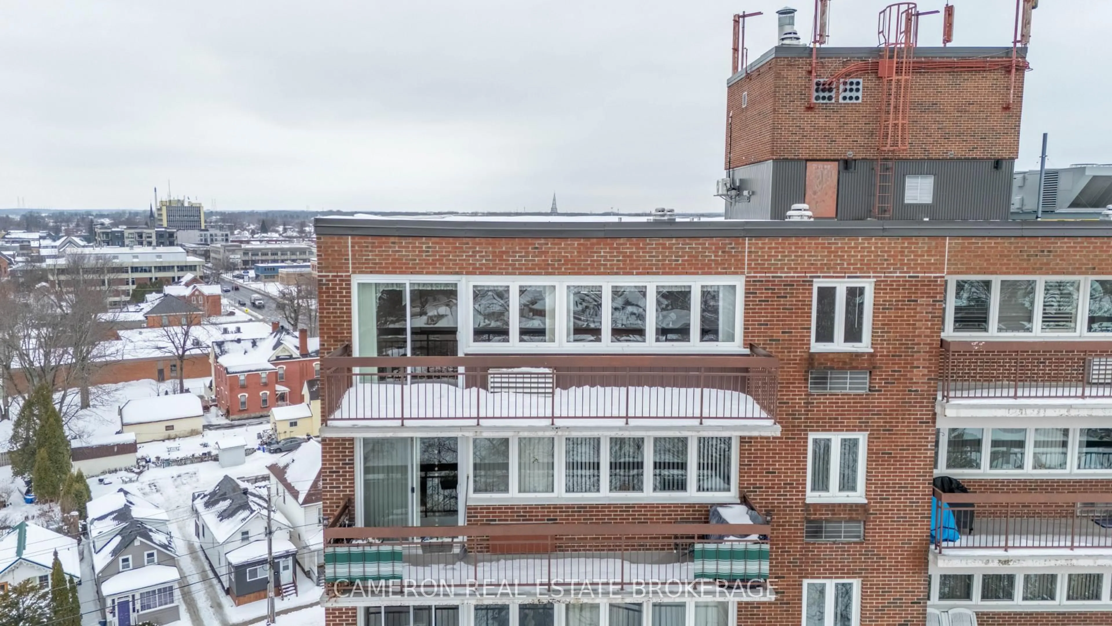 A pic from outside/outdoor area/front of a property/back of a property/a pic from drone, city buildings view from balcony for 308 Second St #1107, Cornwall Ontario K6H 1Z1