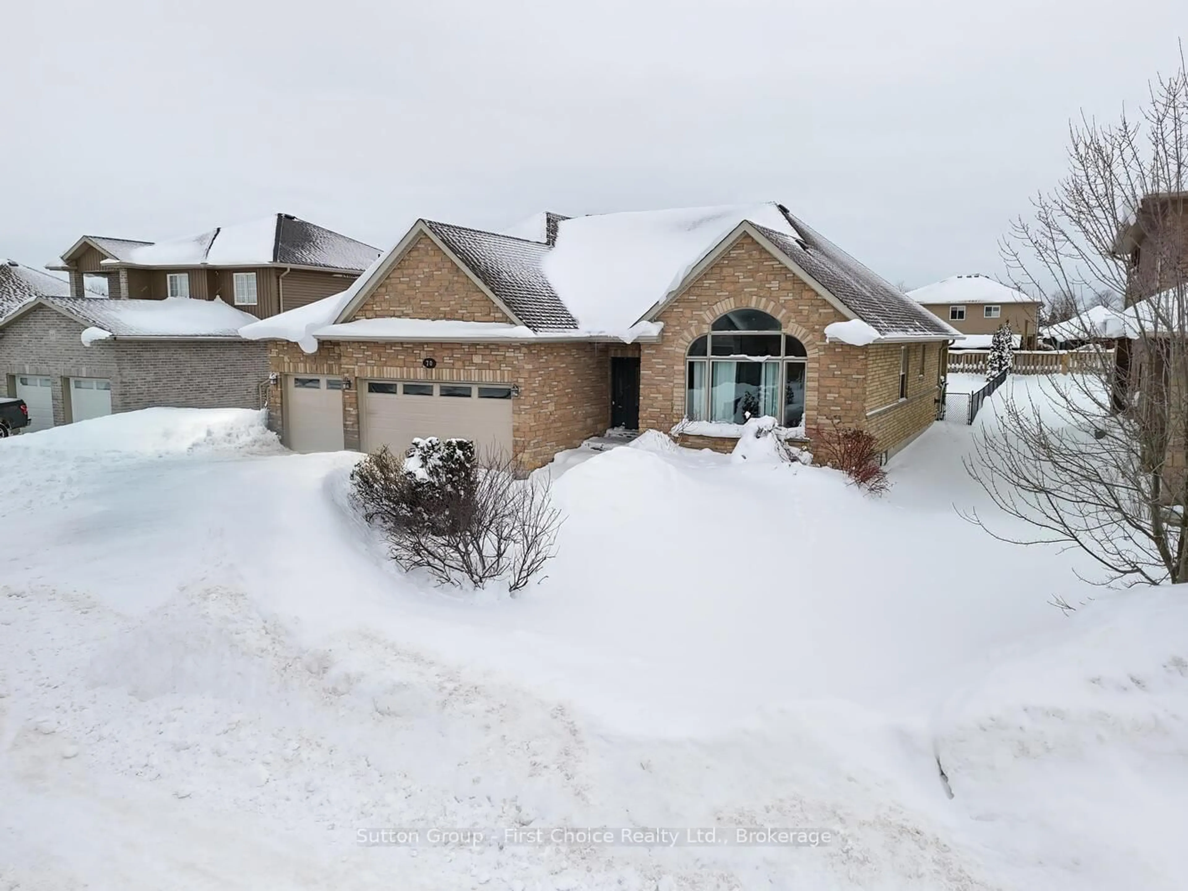 A pic from outside/outdoor area/front of a property/back of a property/a pic from drone, street for 70 Kenton St, West Perth Ontario N0K 1N0