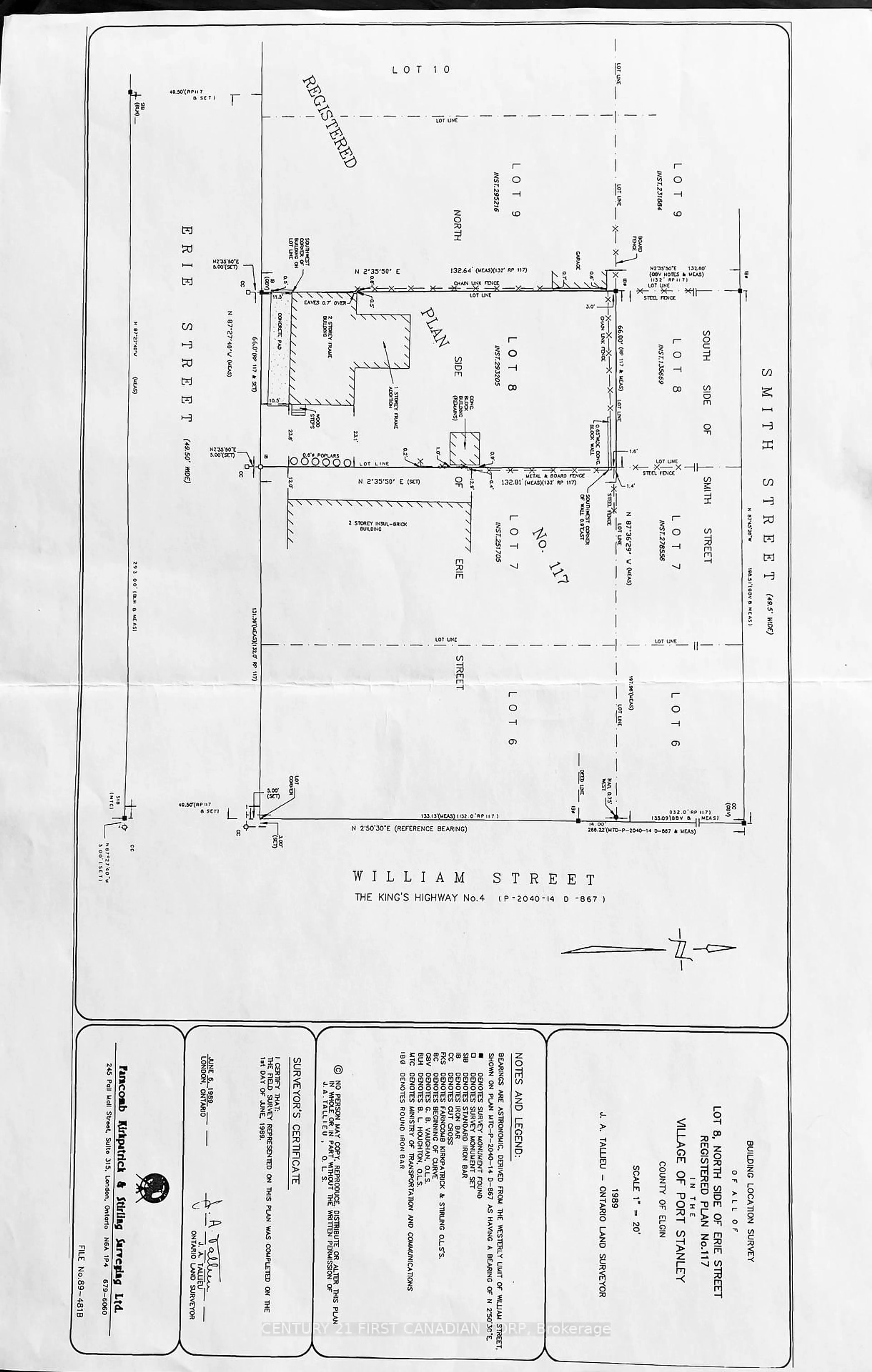 Picture of a map for 331 Erie St, Central Elgin Ontario N5L 1E3
