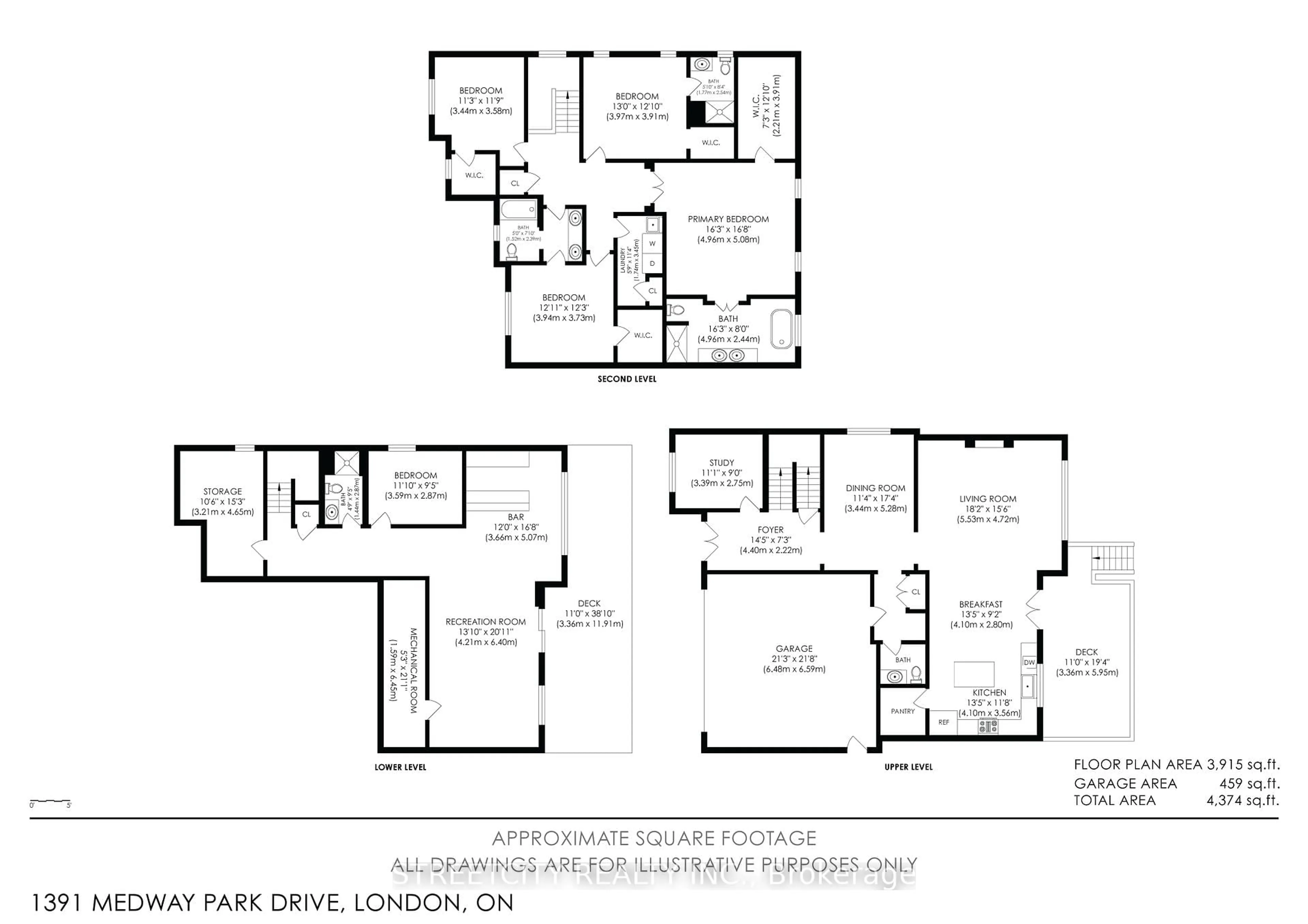 Floor plan for 1391 Medway Park Dr, London North Ontario N6G 0Z6