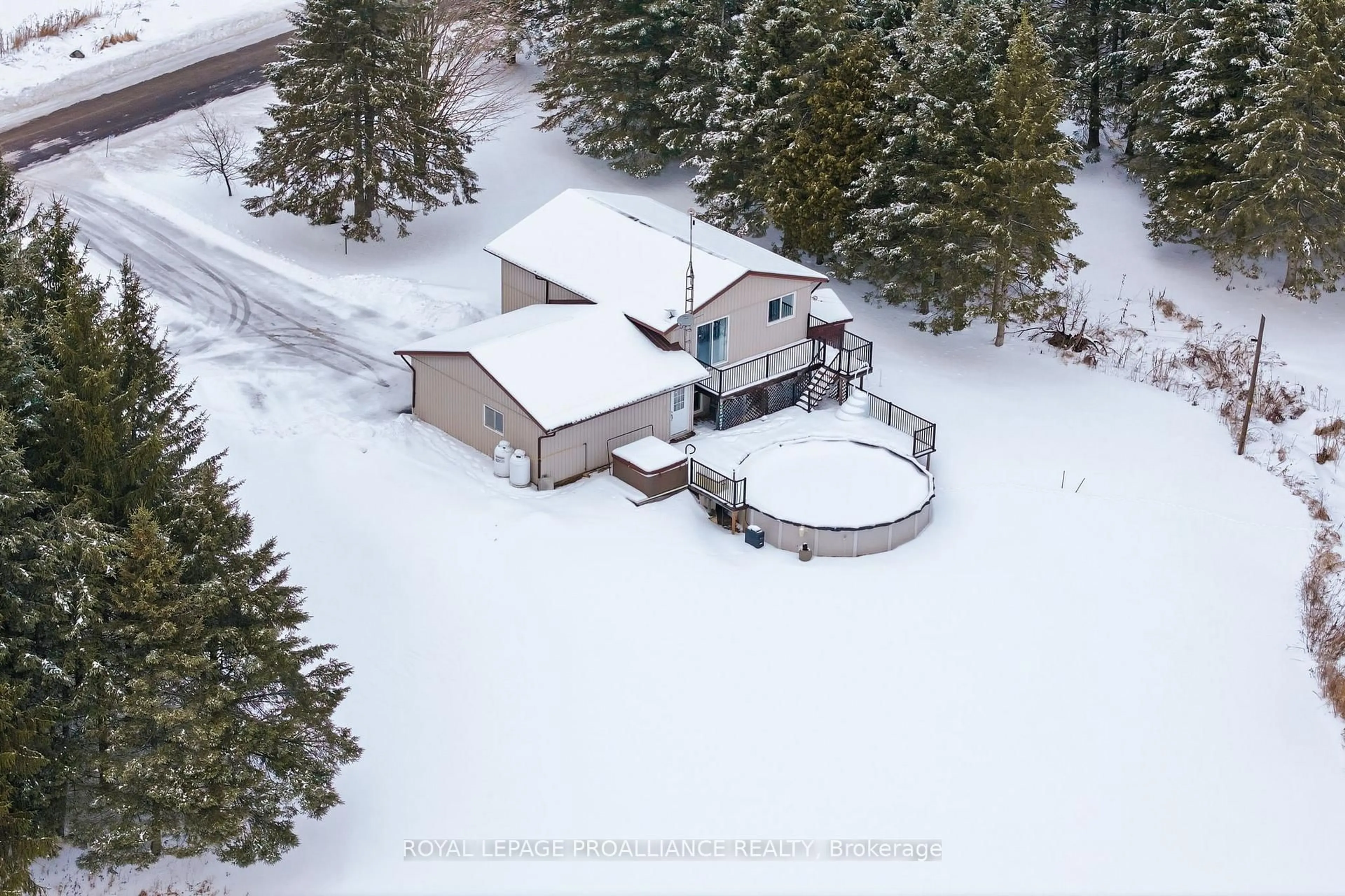 A pic from outside/outdoor area/front of a property/back of a property/a pic from drone, unknown for 296 Willett Rd, Stirling Ontario K0K 3E0
