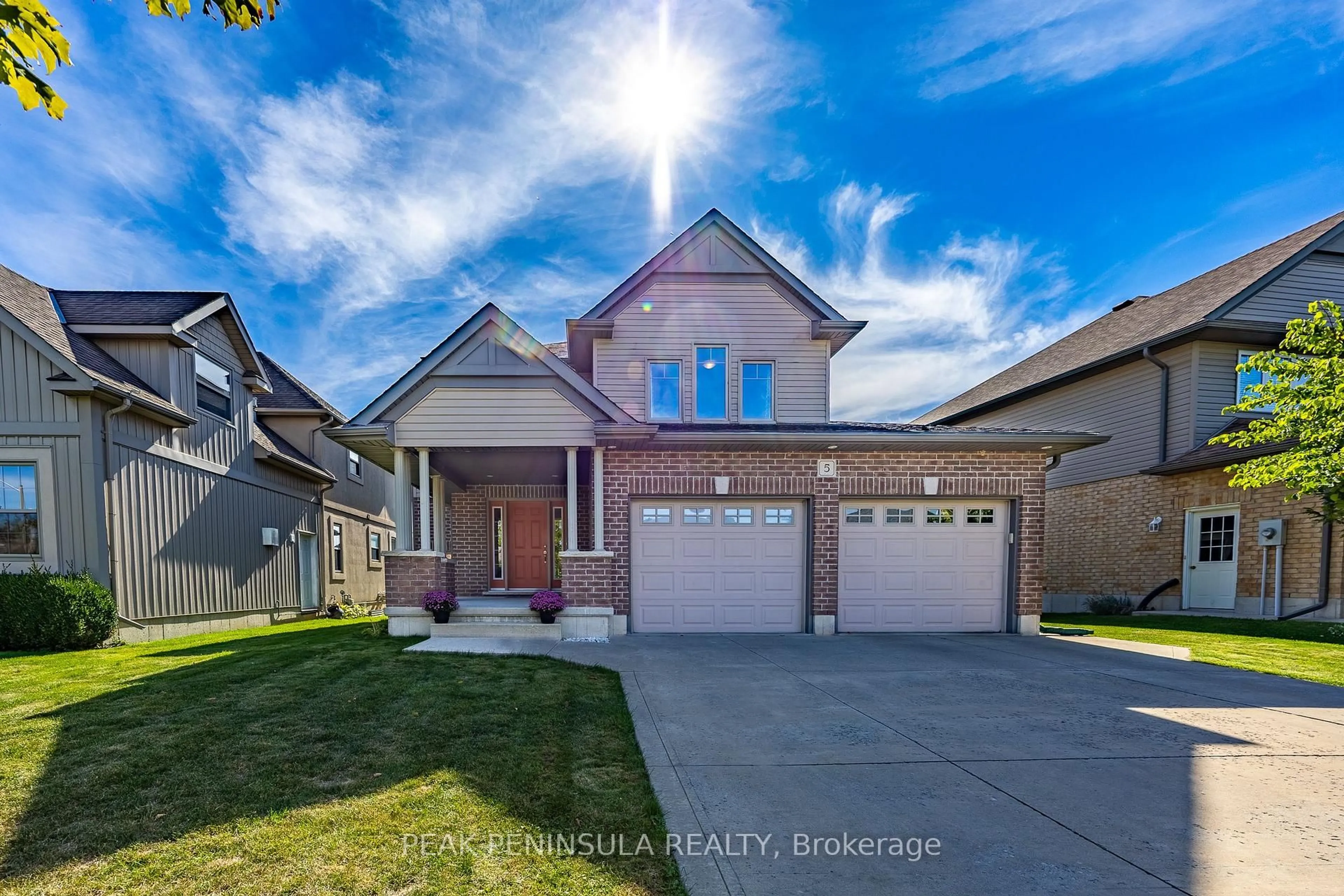Home with brick exterior material, street for 5 Wood Duck Way, Norfolk Ontario N0E 1M0