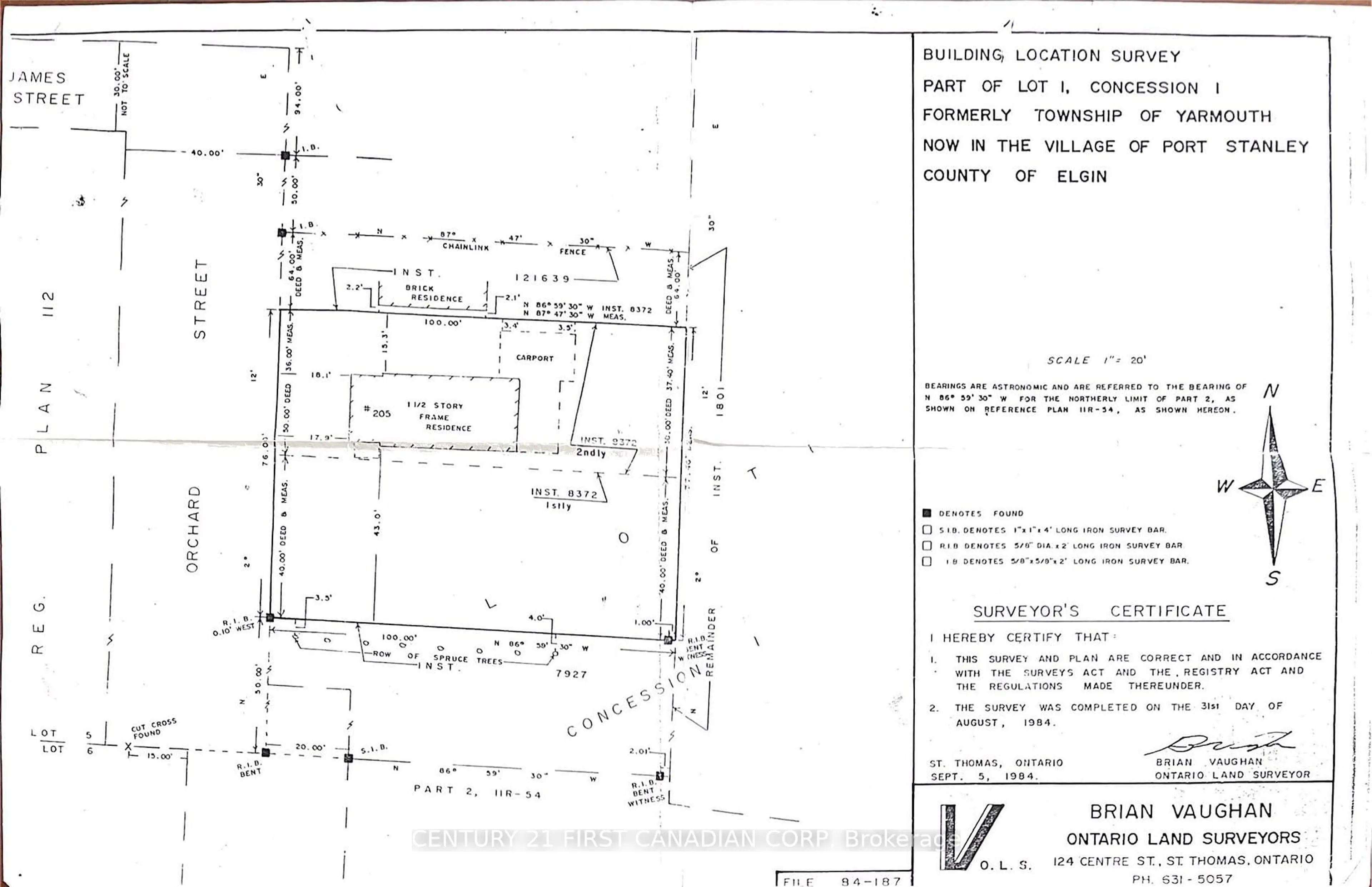 Floor plan for 205 Orchard St, Central Elgin Ontario N5L 1C4