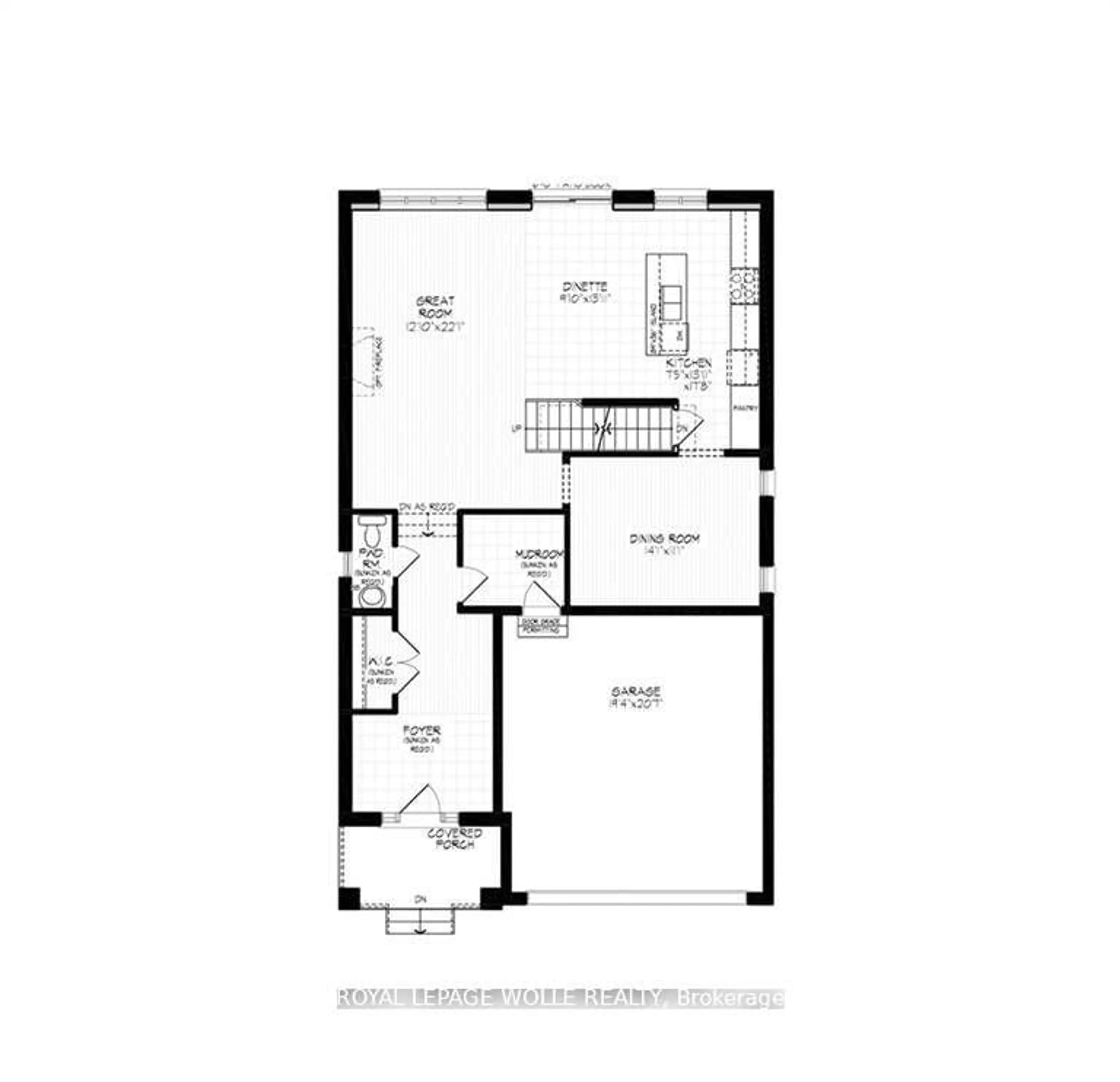Floor plan for 541 Balsam Poplar St, Waterloo Ontario N2V 0H8