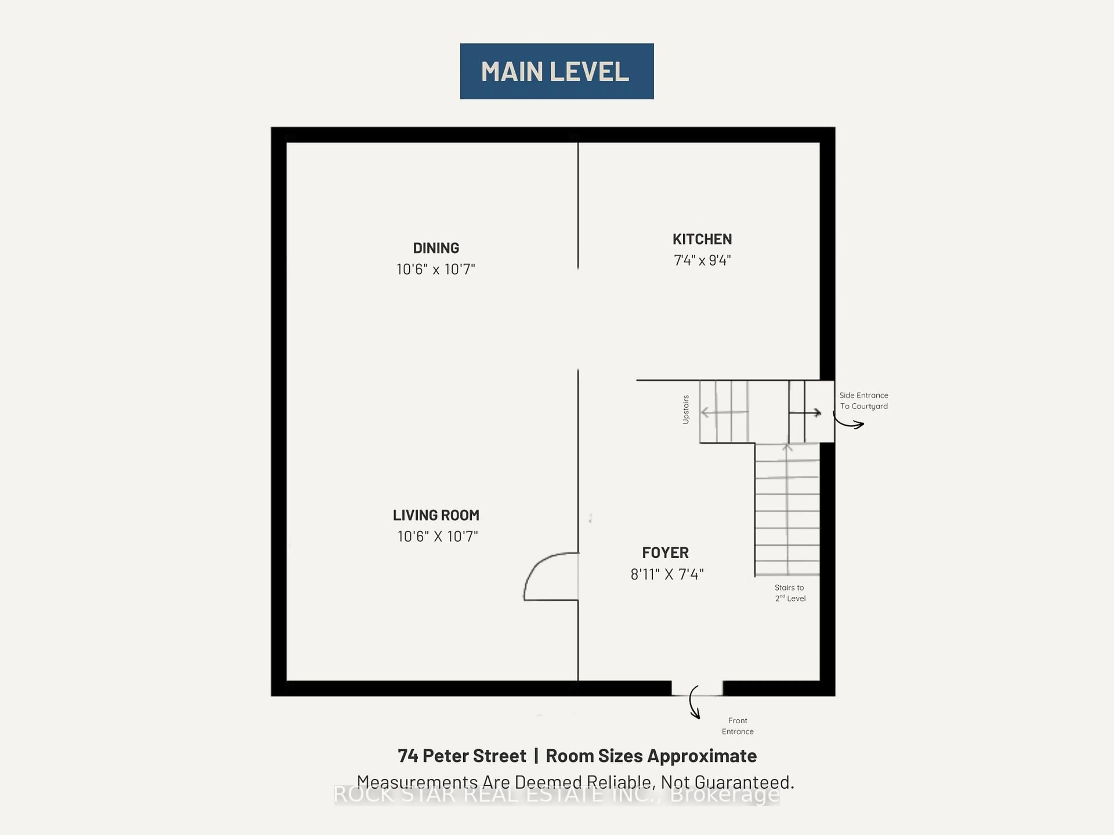 Floor plan for 73 Peter St, Hamilton Ontario L8R 1T4