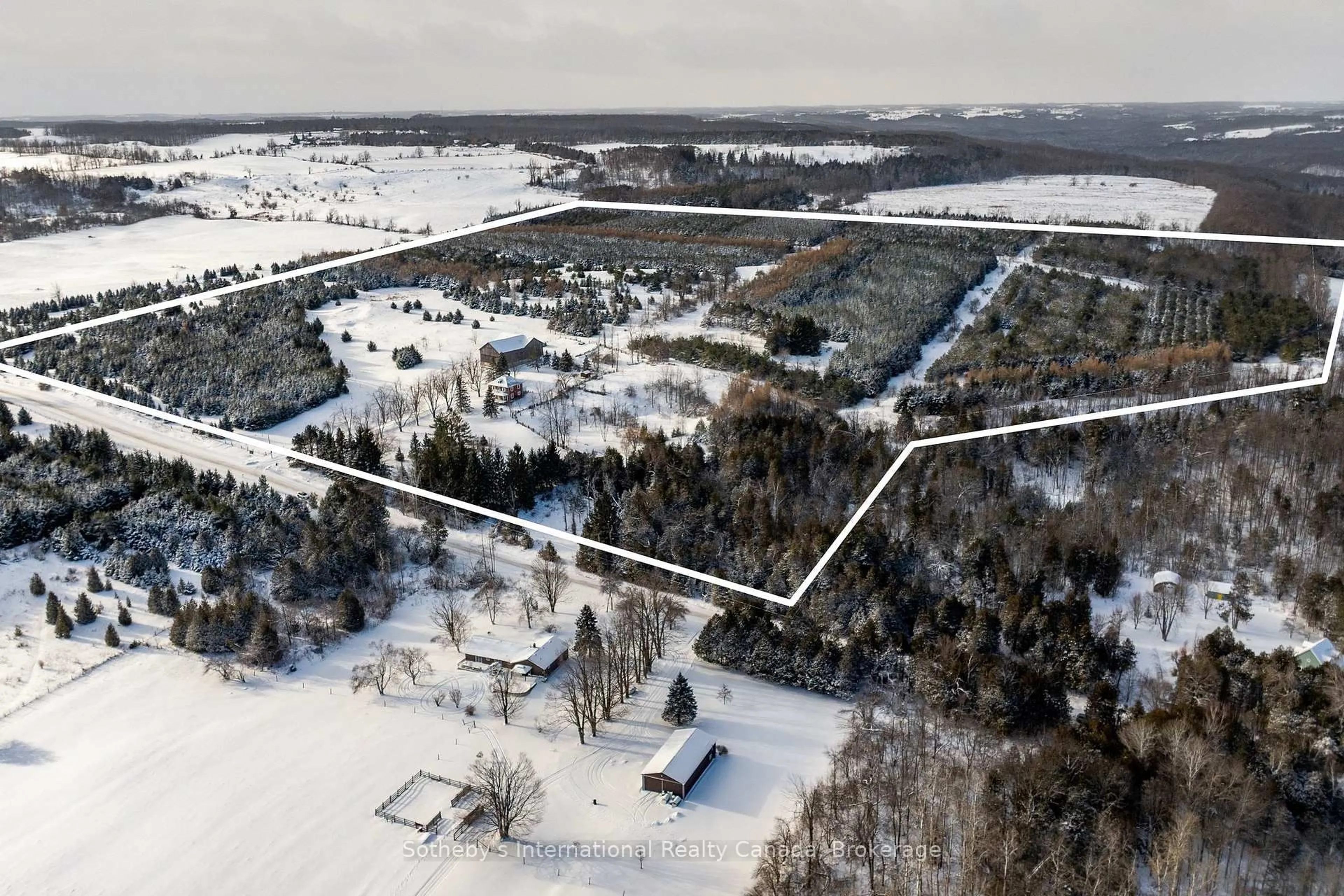 A pic from outside/outdoor area/front of a property/back of a property/a pic from drone, unknown for 717218 1st Line, Mulmur Ontario L9V 0G2