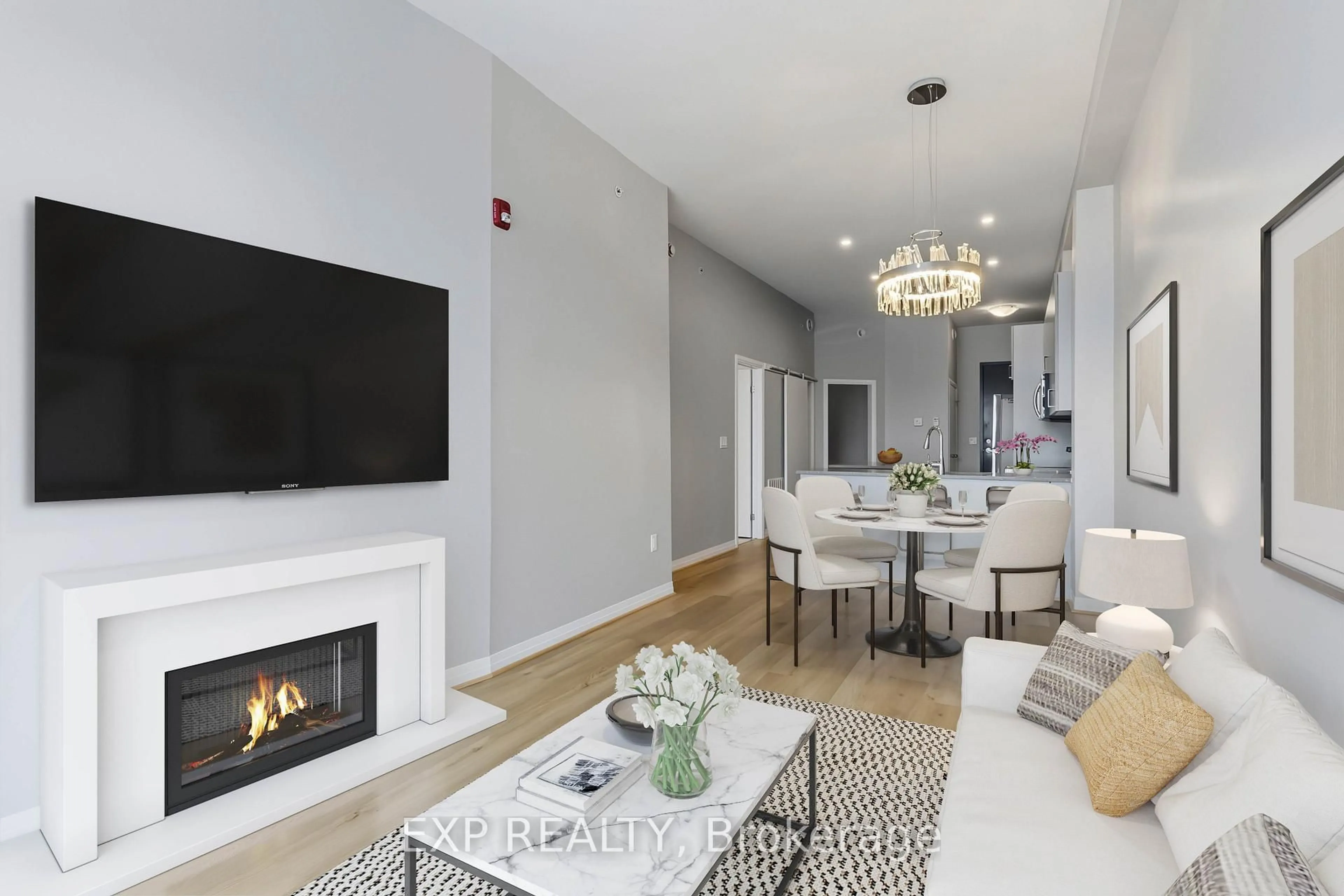 Living room with furniture, unknown for 85 Morrell St #105A, Brant Ontario N3T 4J6