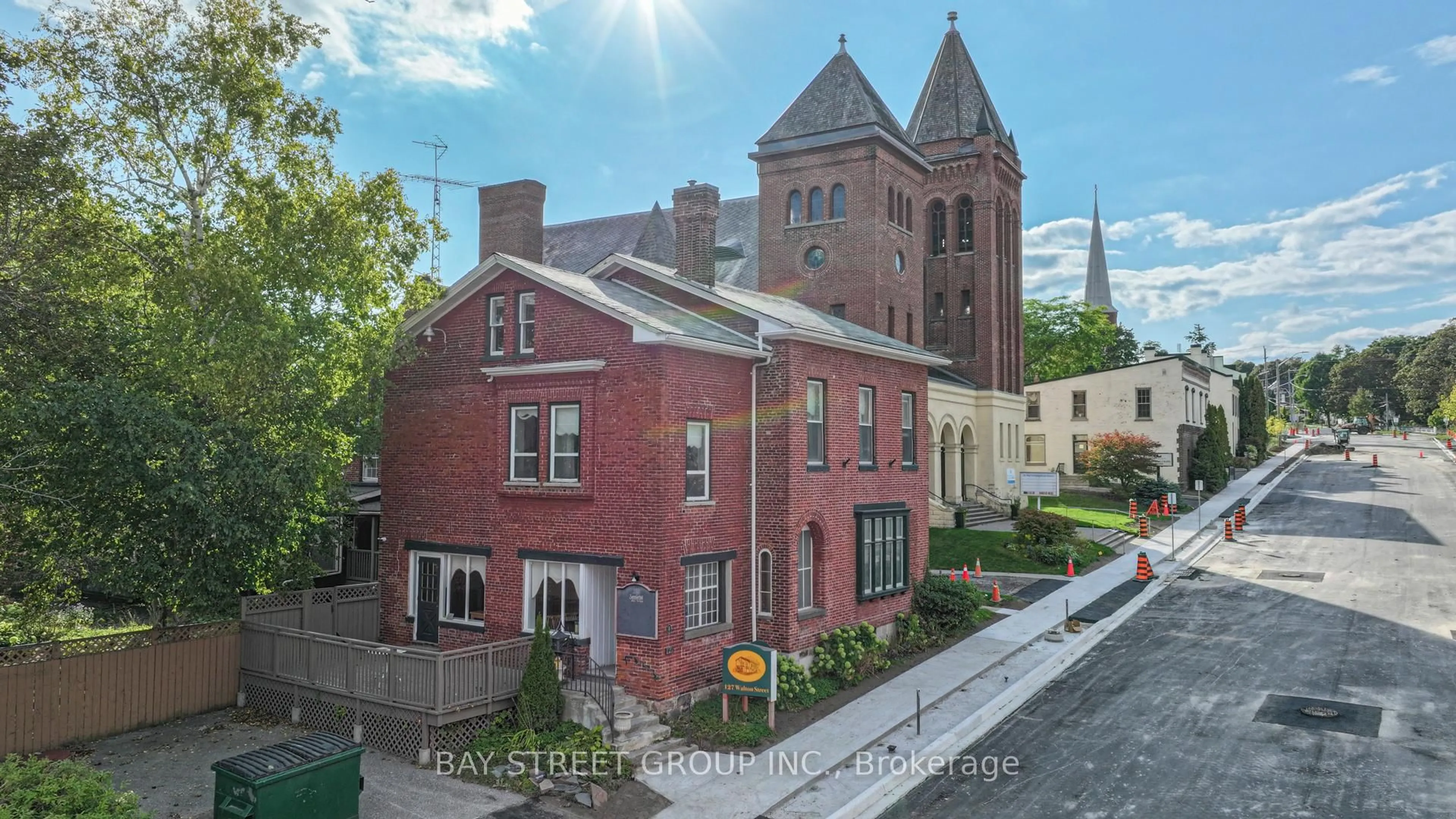A pic from outside/outdoor area/front of a property/back of a property/a pic from drone, unknown for 127 Walton St, Port Hope Ontario L1A 1N4