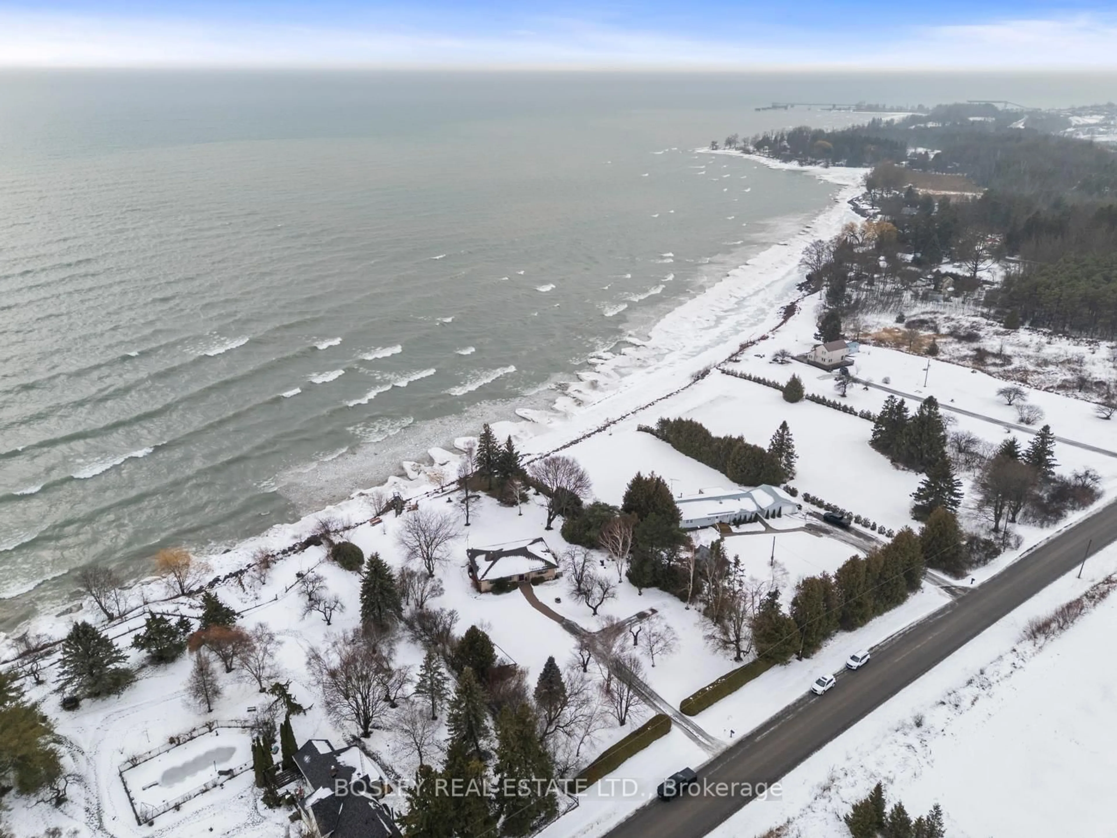 A pic from outside/outdoor area/front of a property/back of a property/a pic from drone, water/lake/river/ocean view for 373 Victoria Beach Rd, Cramahe Ontario K0K 1S0