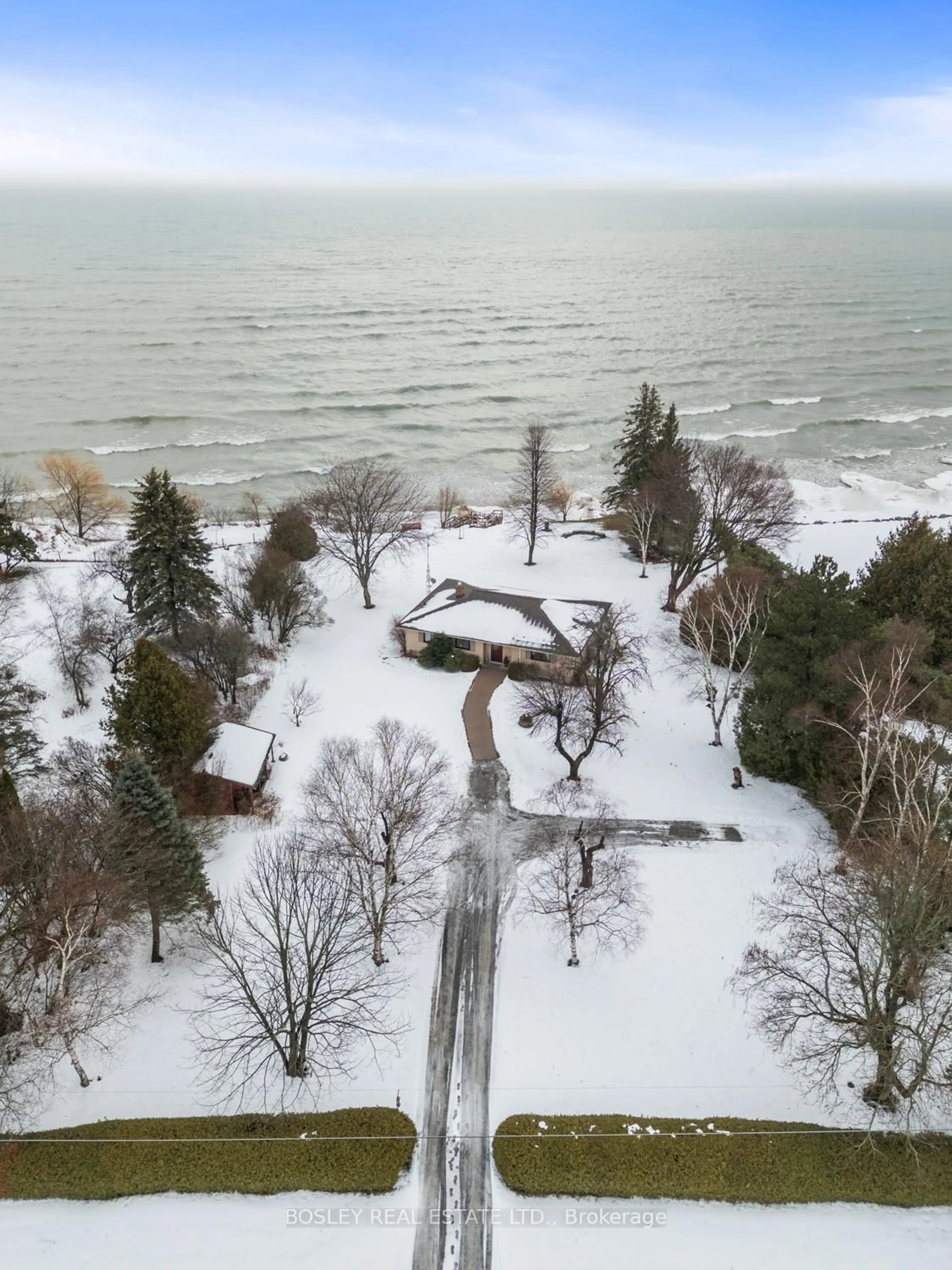 A pic from outside/outdoor area/front of a property/back of a property/a pic from drone, water/lake/river/ocean view for 373 Victoria Beach Rd, Cramahe Ontario K0K 1S0
