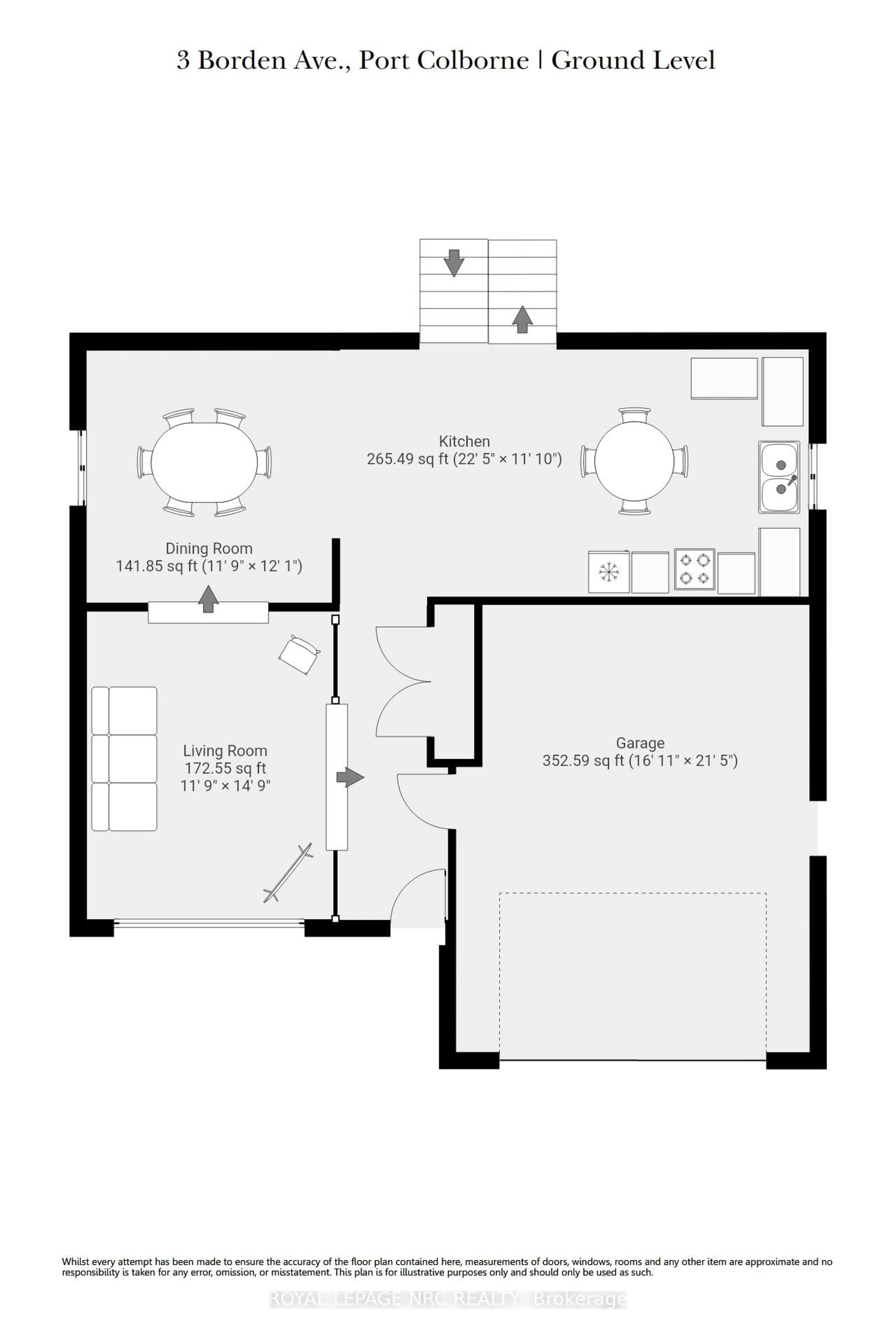 Floor plan for 3 Borden Ave, Port Colborne Ontario L3K 3Z6