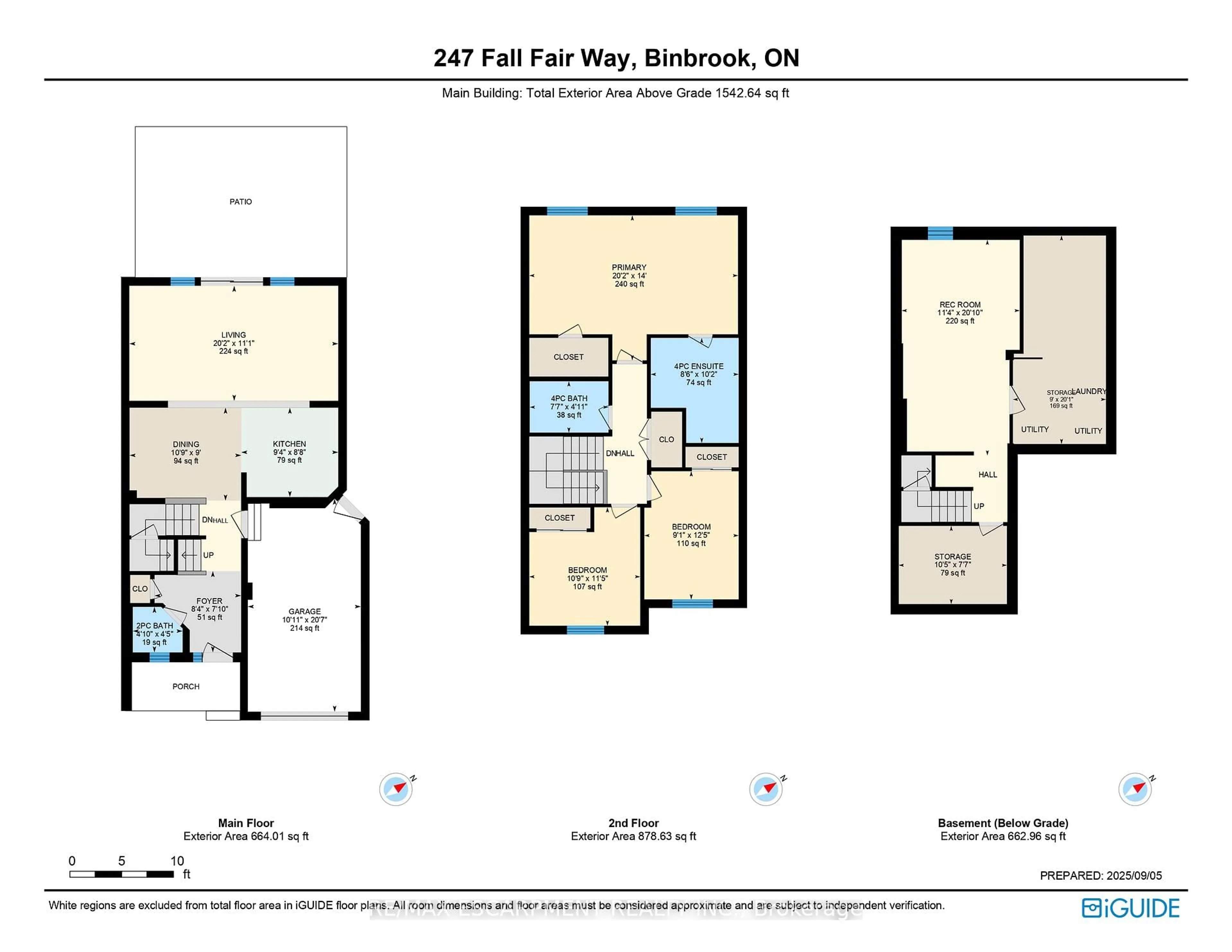 Floor plan for 247 Fall Fair Way, Hamilton Ontario L0R 1C0