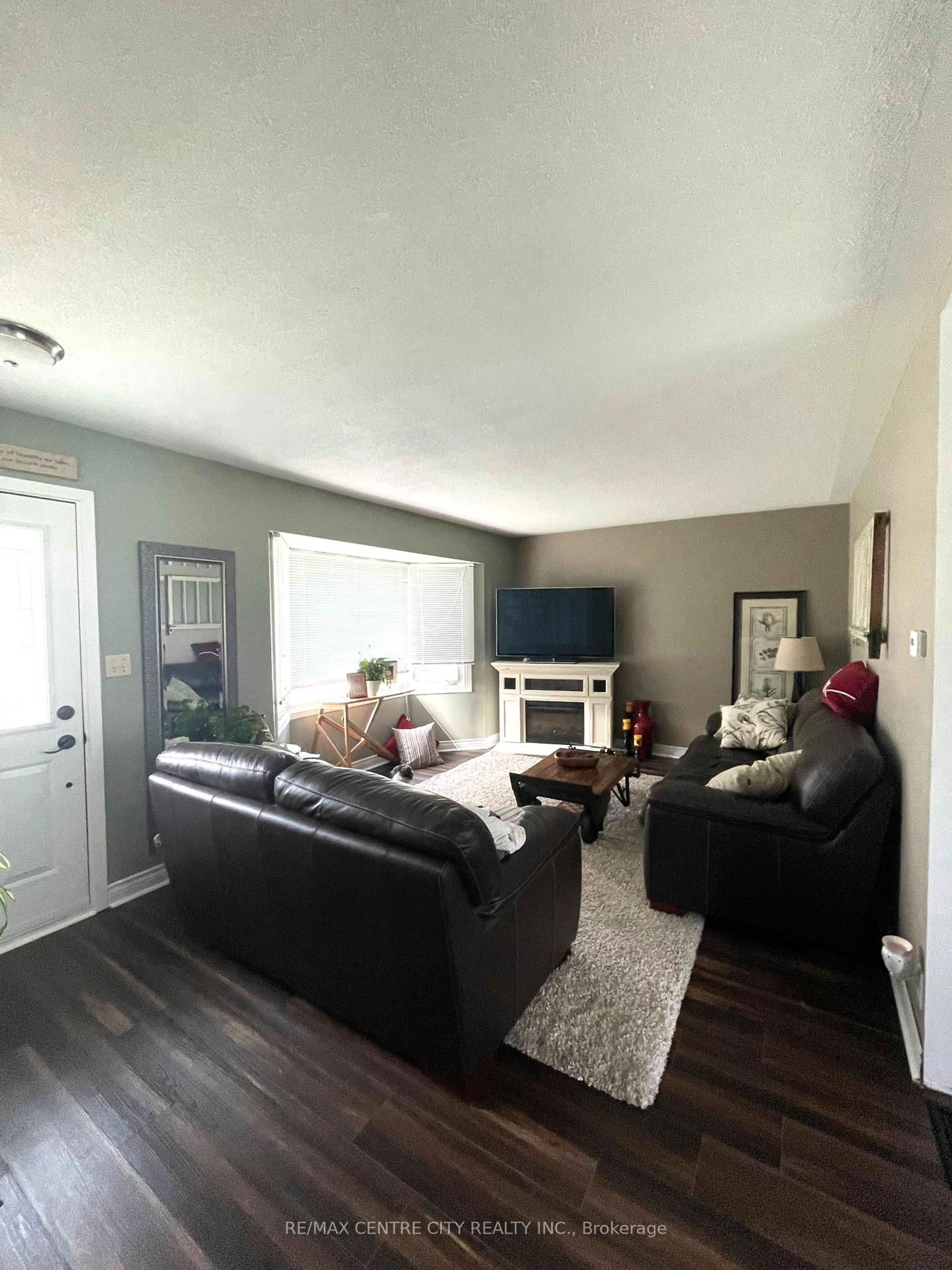 Living room with furniture, wood/laminate floor for 91 Clarence St, Strathroy-Caradoc Ontario N7G 1H2