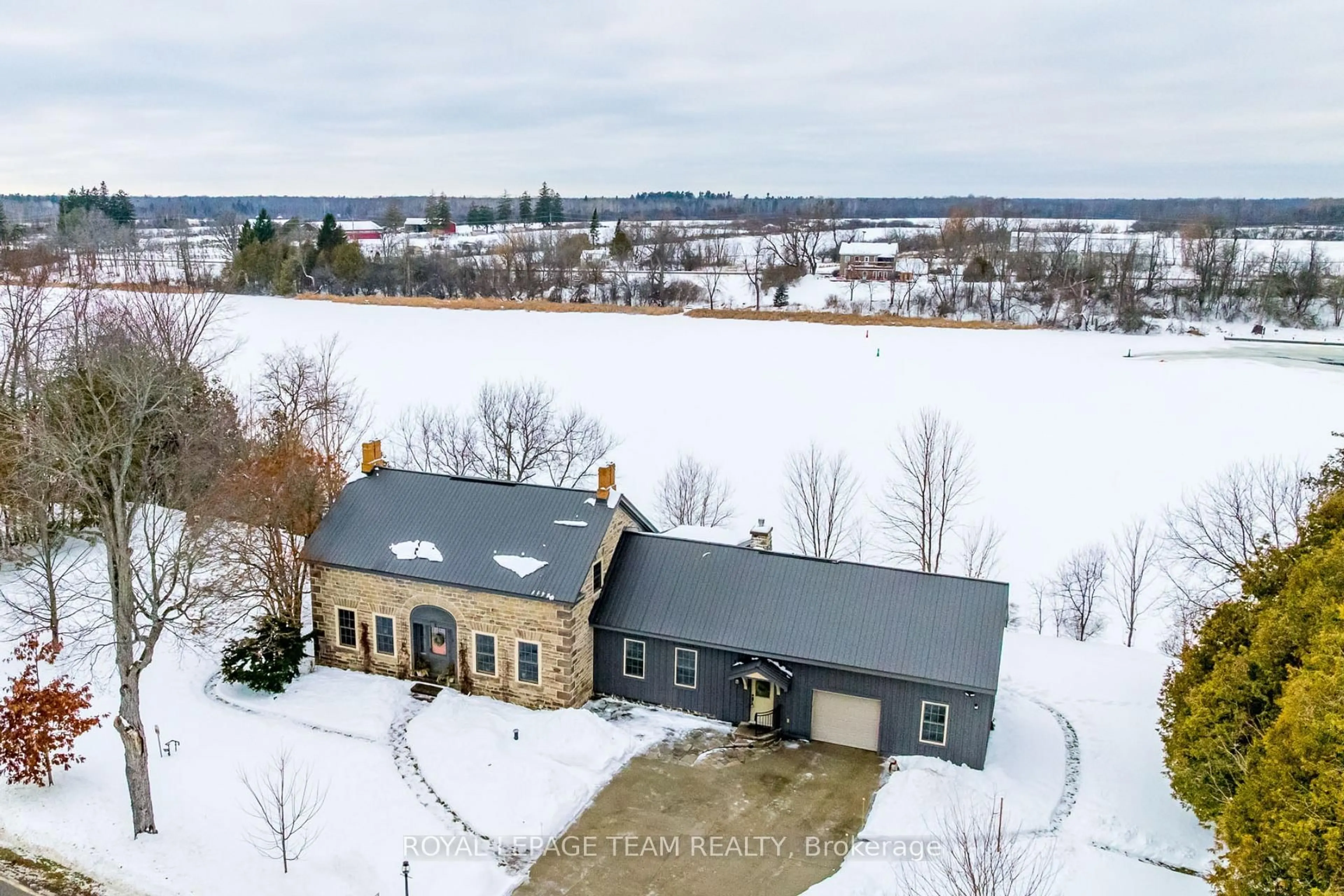 A pic from outside/outdoor area/front of a property/back of a property/a pic from drone, water/lake/river/ocean view for 437 County  23 Rd, Merrickville-Wolford Ontario K0G 1N0